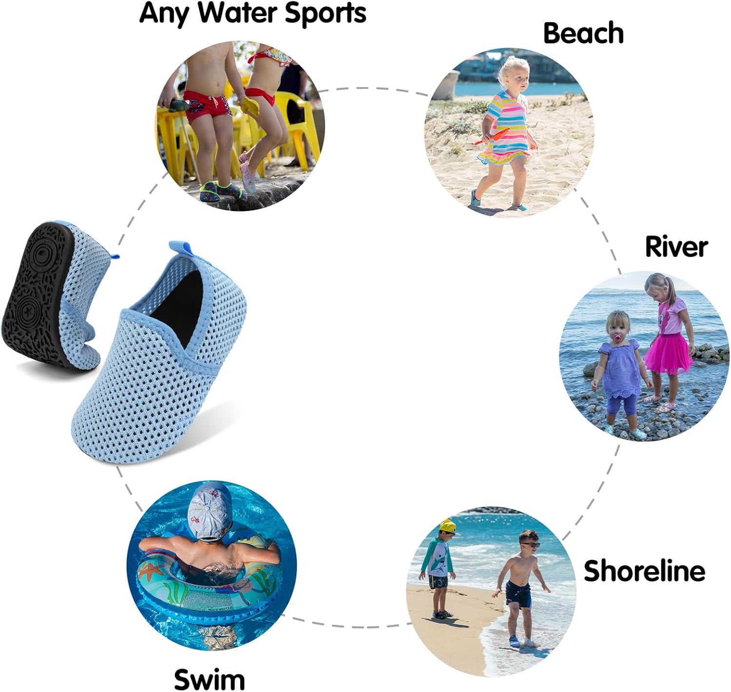 Centipede Demon Toddler Quick-Dry Beach Swim Socks