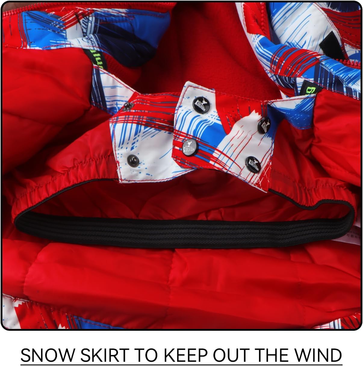 Fat-Source 100 Polyester Ski Jacket Pants Set for Kids