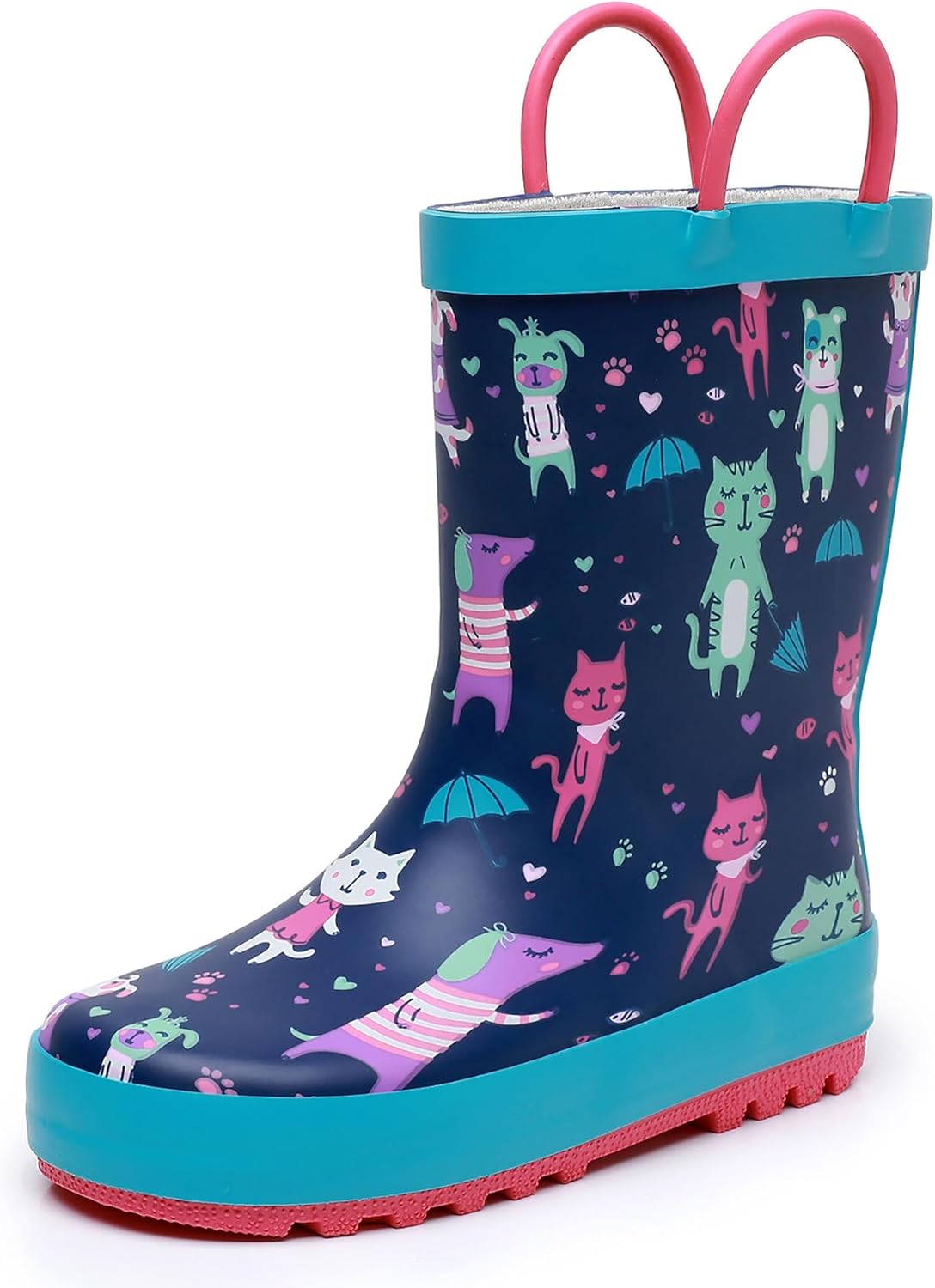 LANCDON Toddler Rain Boots for BoysGirls Waterproof Durable