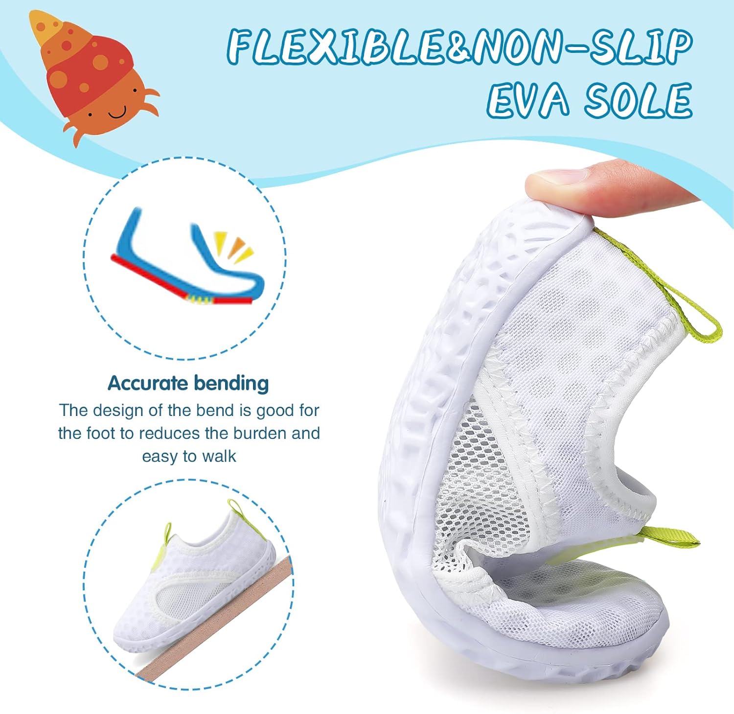 ShopUAL Barefoot Kids Water Shoes Quick-Dry Non-Slip