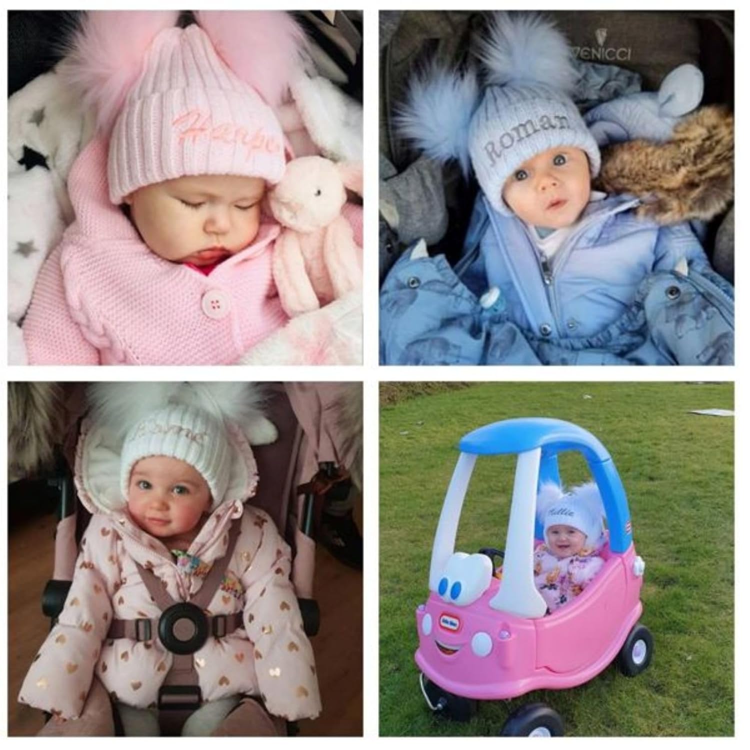 Personalised Knitted Baby Hat - Soft Wool_fsifjkl