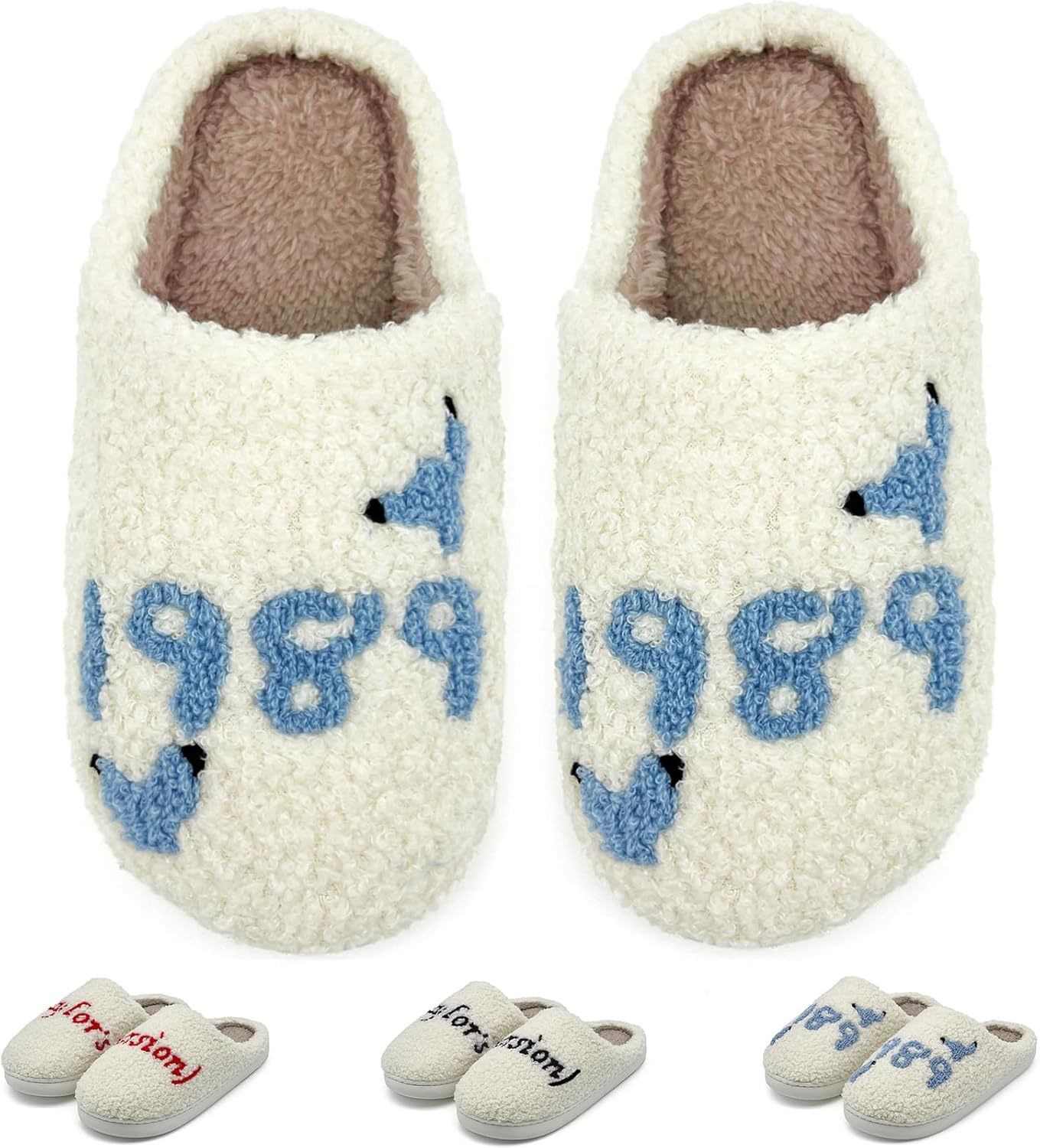 Kids Taylor Slippers for Boys and Girls 1989 Blue Version
