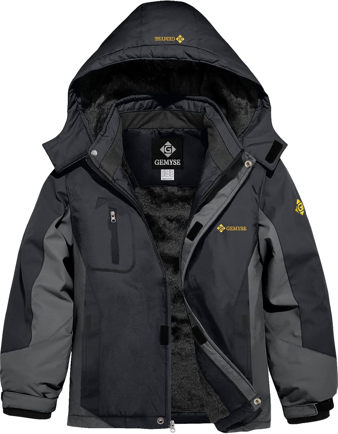 GEMYSE - waterproof ski jacket for boys - windproof waterproof