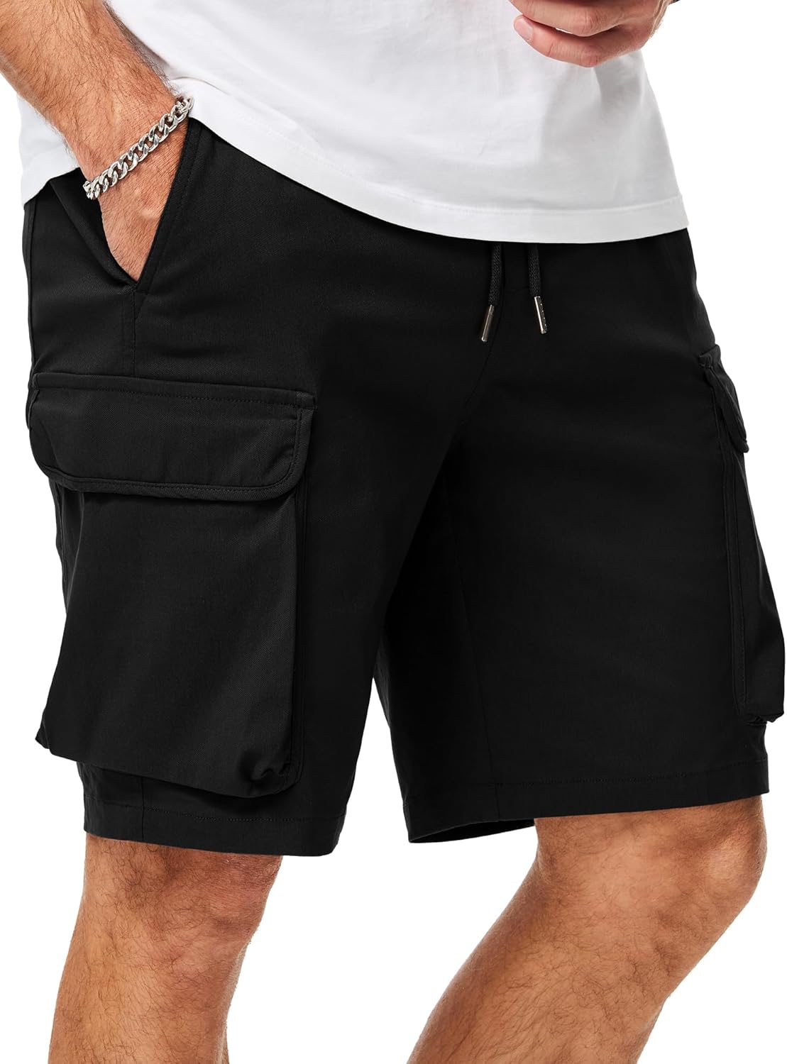 Mens Stretch Cargo Shorts