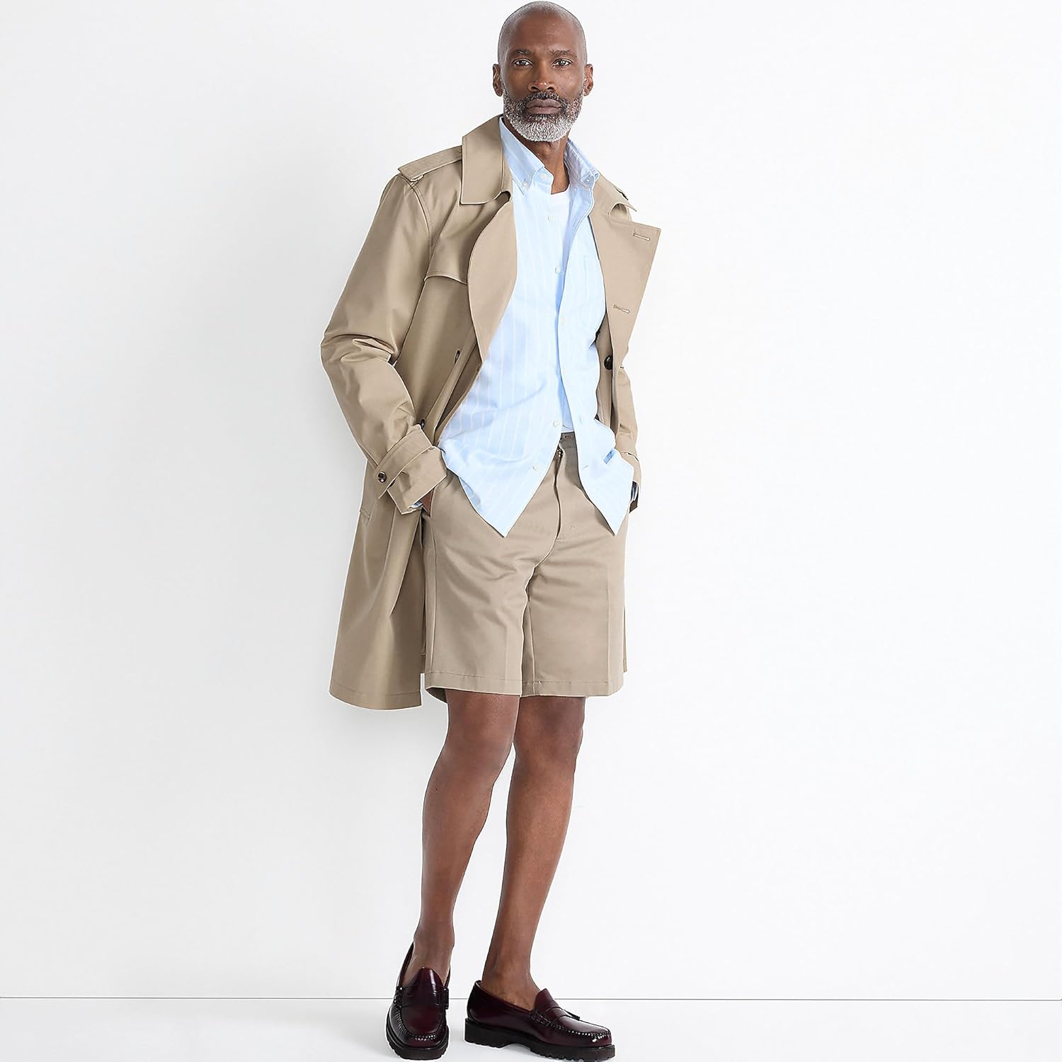 Lands End Comfort Waist 9 in No Iron Chino Shorts