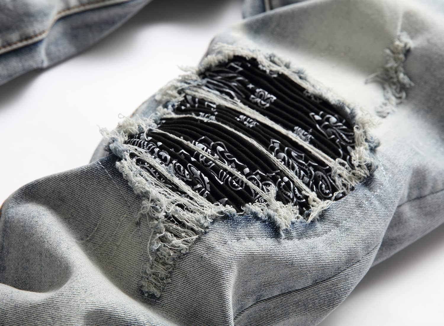 Patch Ripped Jeans