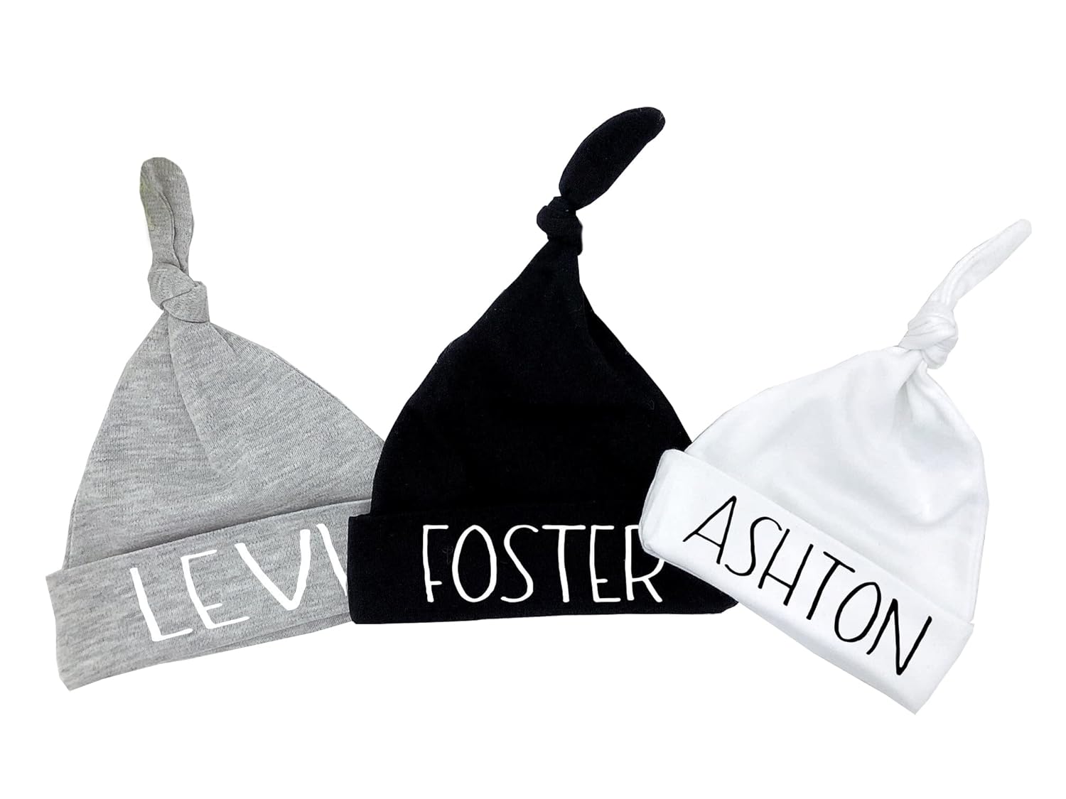Squishy Cheeks Personalized Newborn Knotted Beanie Hat