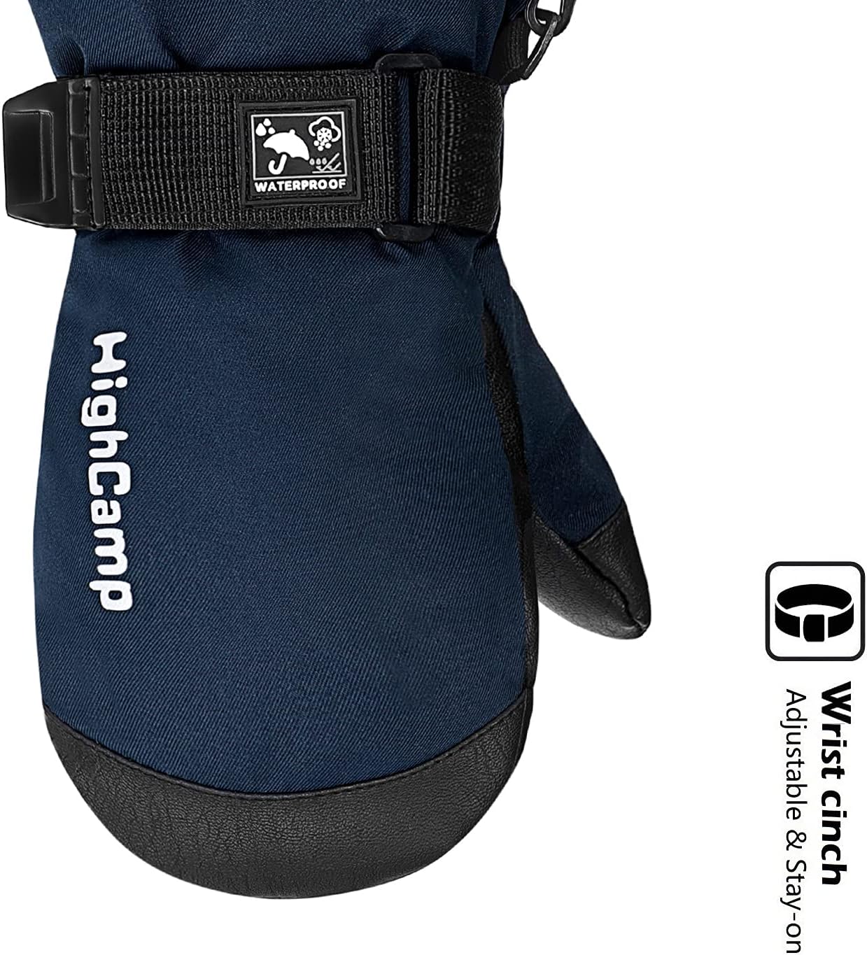 HIGHCAMP Kids WaterproofWinter Ski Mittens