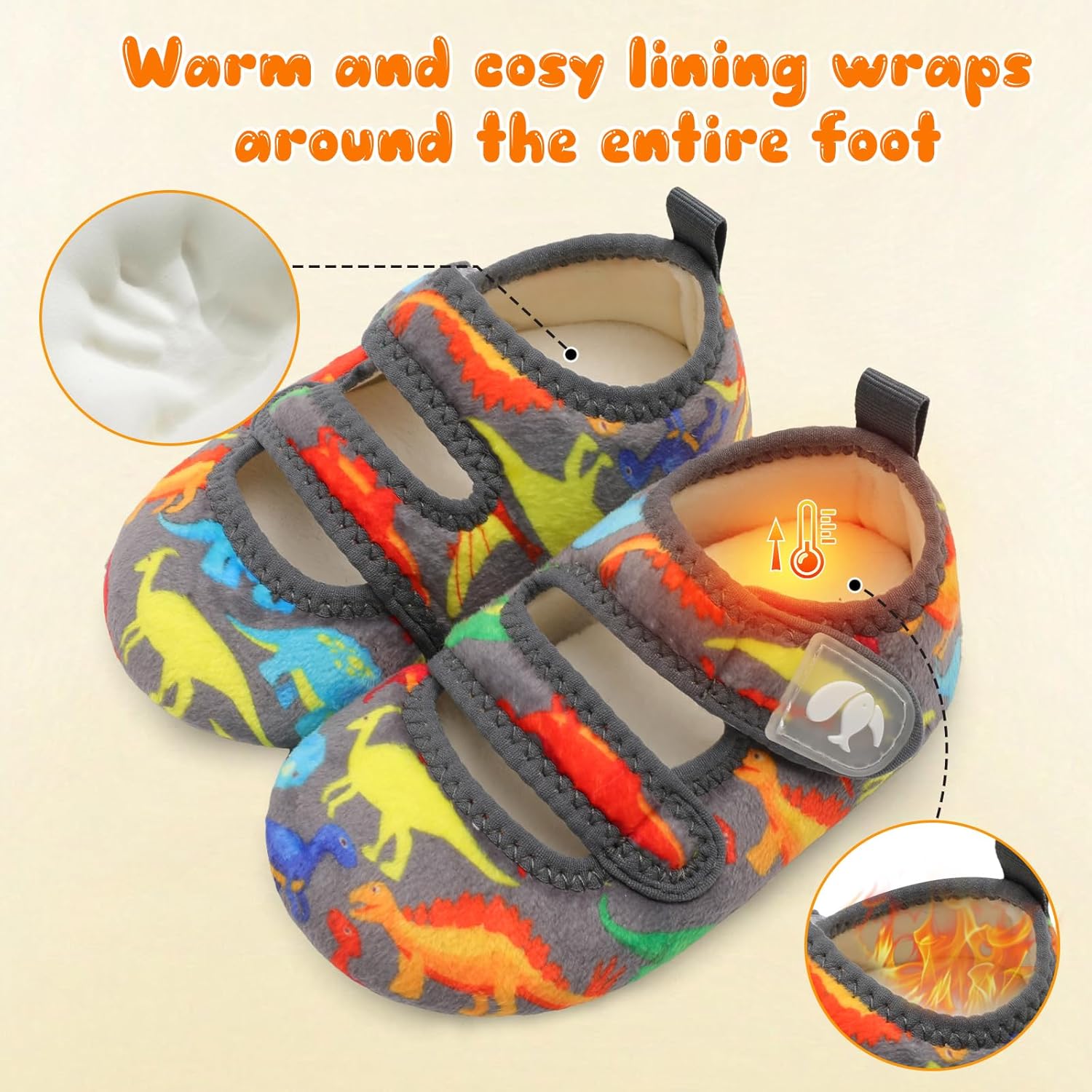 FEETCITY Toddler House Slippers