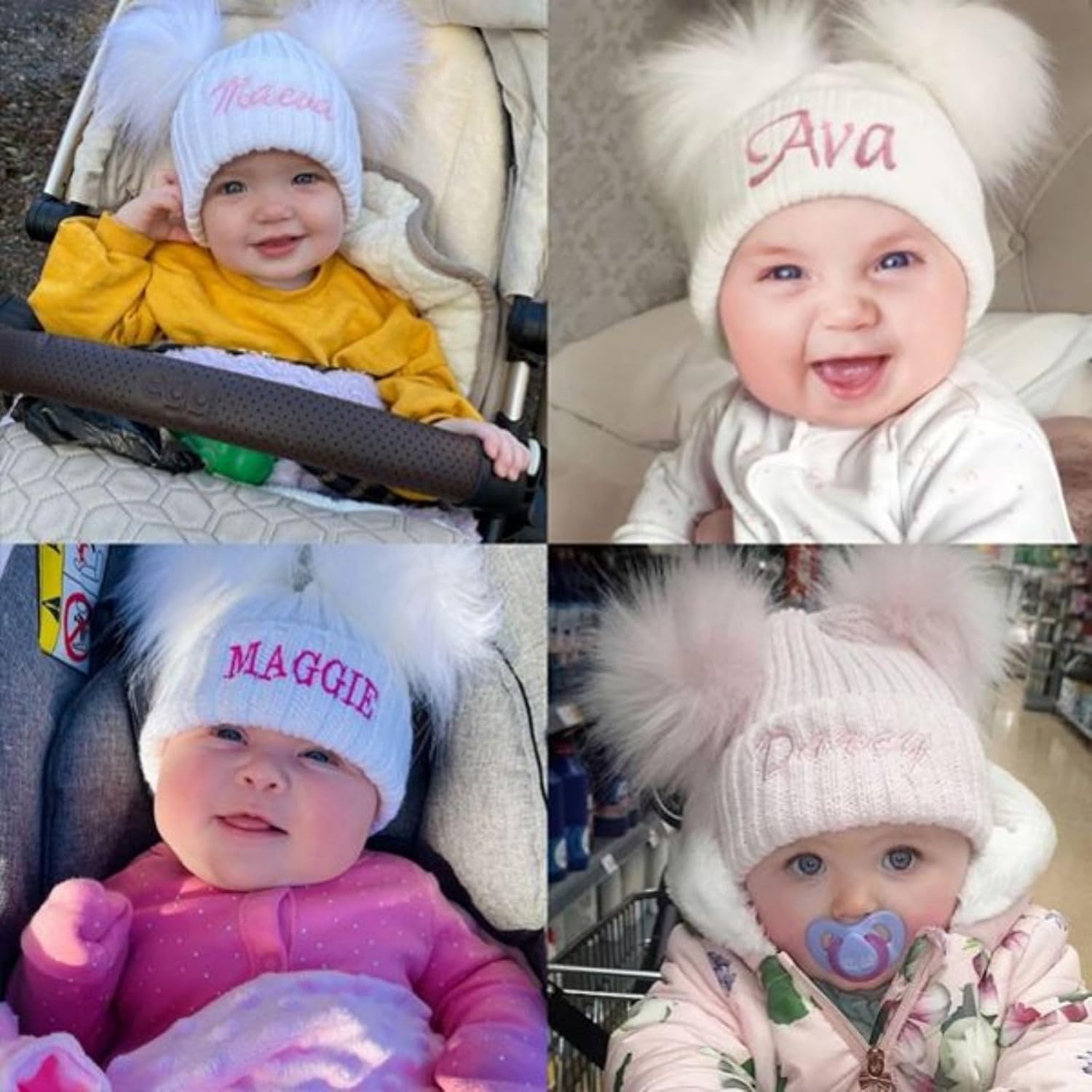 Personalised Knitted Baby Hat - Soft Wool_fsifjkl