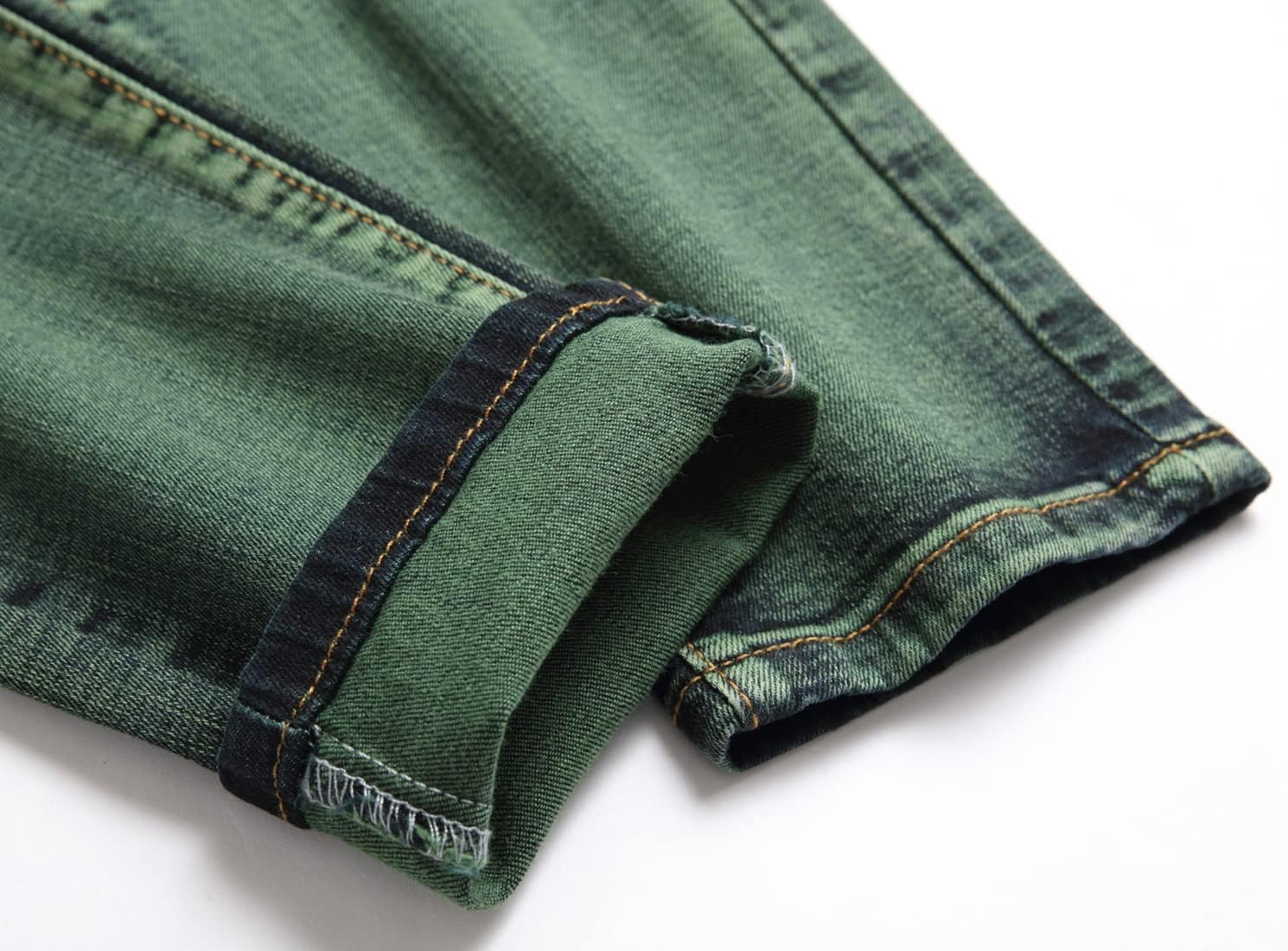 Mens Ripped Distressed Destroyed Straight Fit Washed Denim Jeans