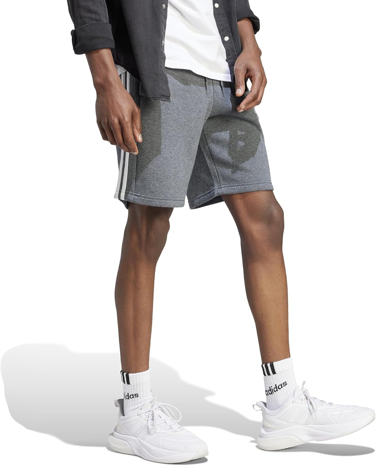 Adidas Mens 3-Stripes Fleece Shorts Comfort Style and Sustainability