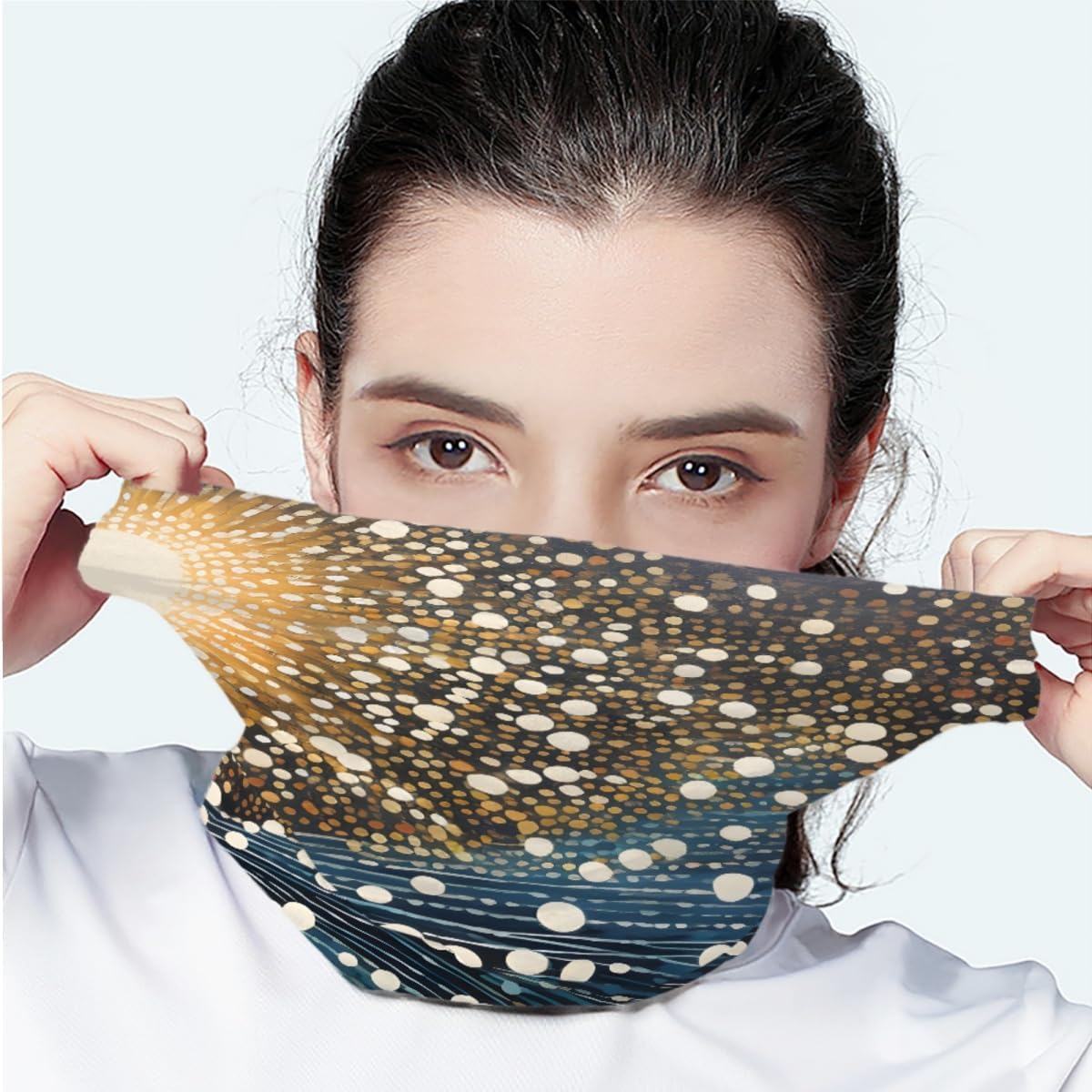 Seamless Face Mask Bandana UV-Protecting 3D Print for Men Women