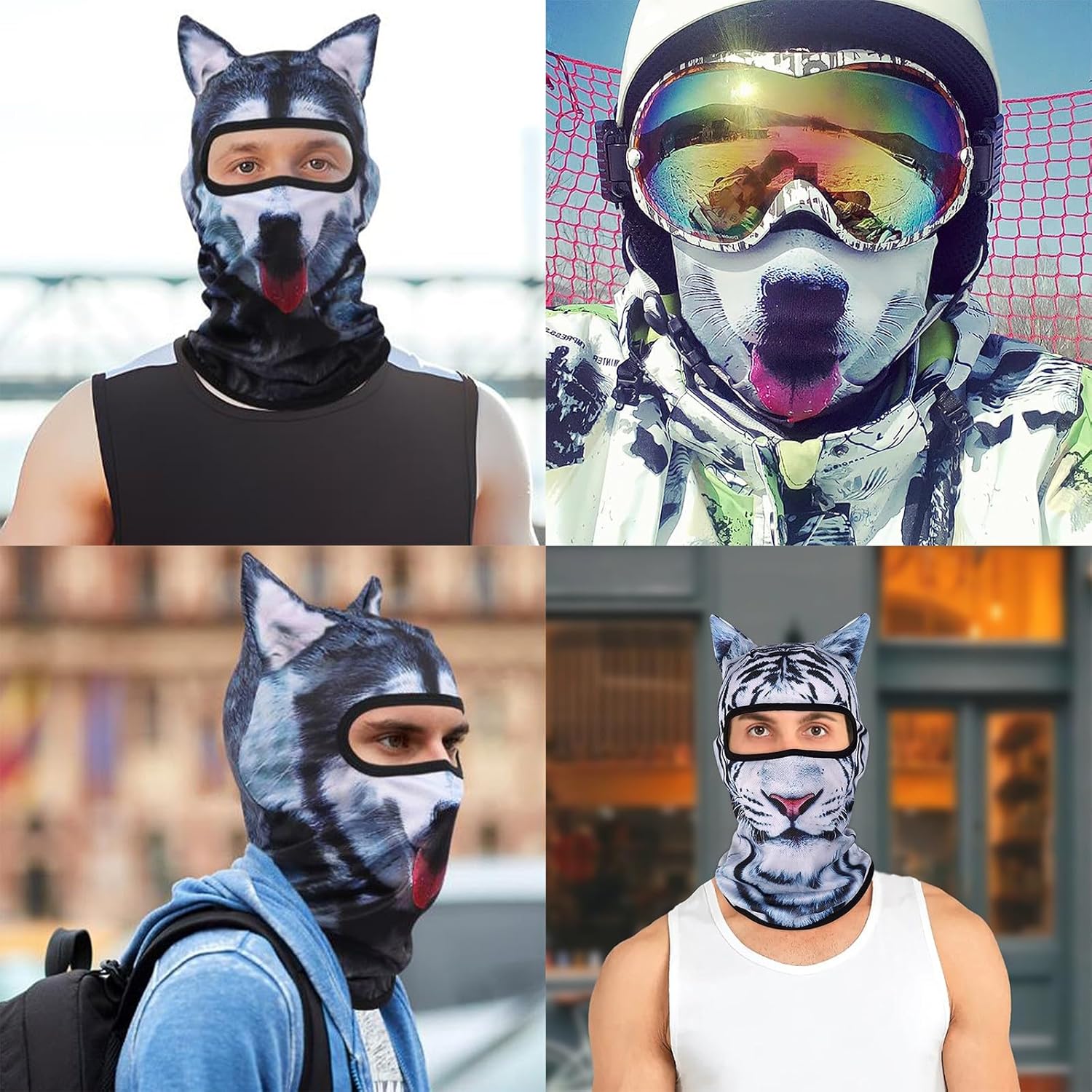 Exclusive 3D Cat Ski Mask - Halloween Ski Fashion Use