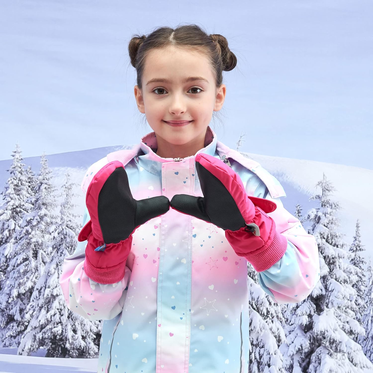 SimpliKids Childrens Snow Gloves For Winter Sports