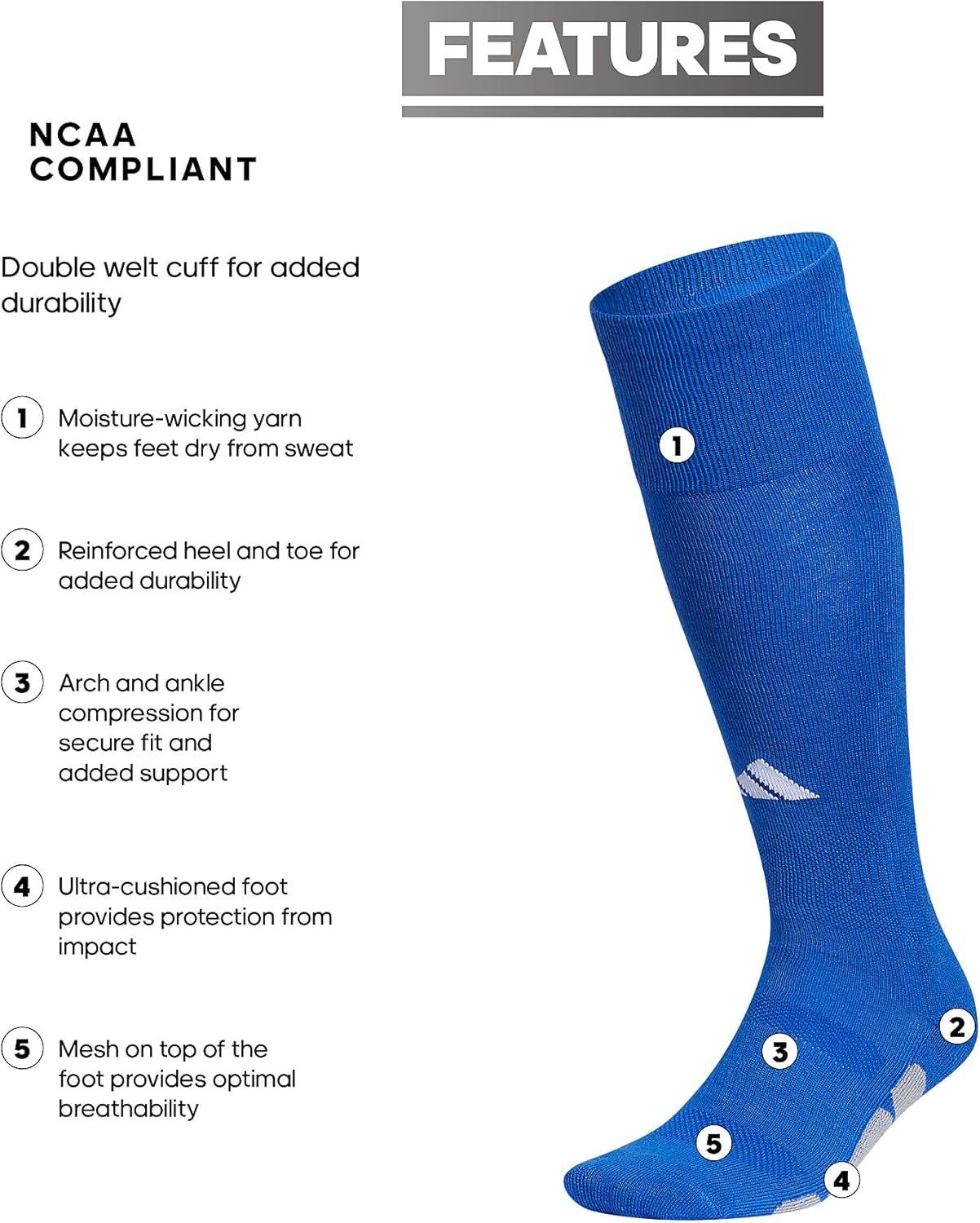 Adidas Impact-Protecting Running Socks