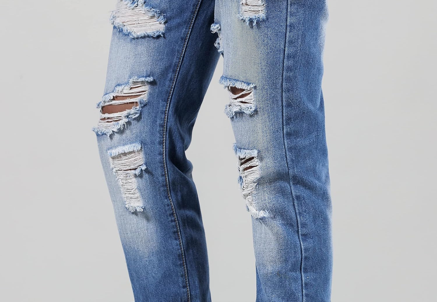 Liuhond Mens Ripped Distressed Washed Denim Jeans