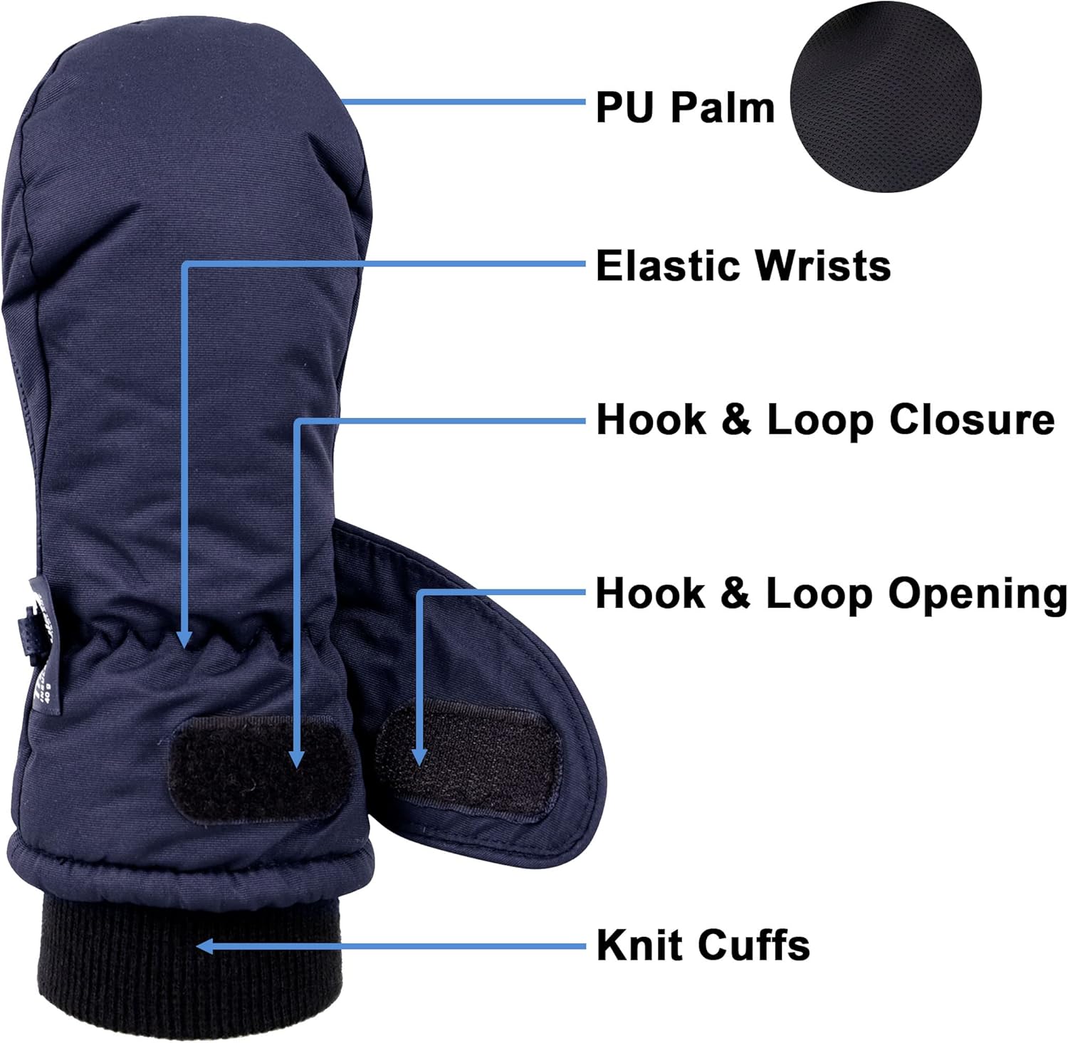 SimpliKids Childrens Snow Gloves For Winter Sports
