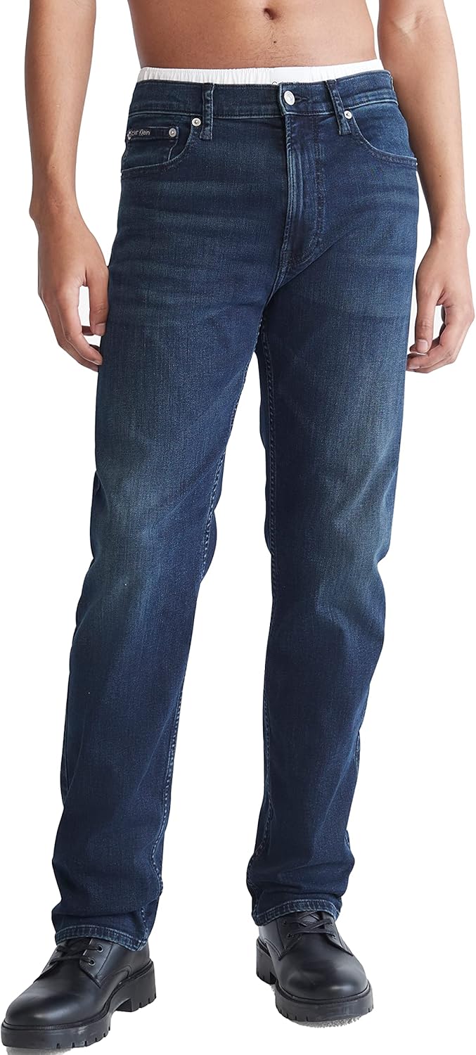 Calvin Klein Mens Straight Fit Jeans