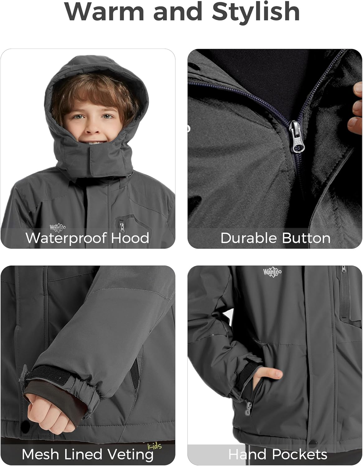 StayWarm Dry - Boys Waterproof Ski Jacket