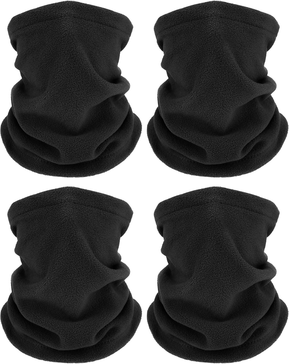 4 Winter Neck Gaiters Fleece Face Coverings