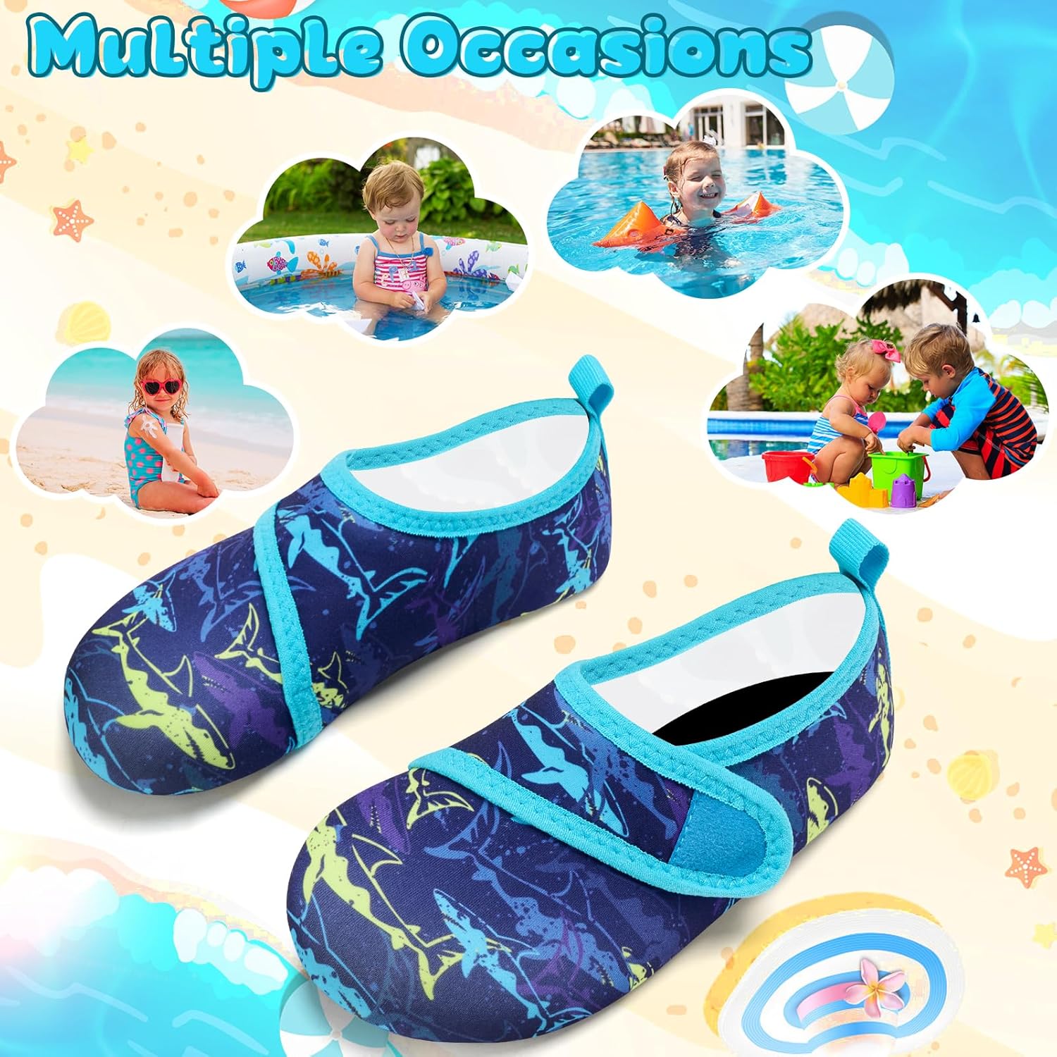 VIFUUR Kids Water Shoes So Sink or Swim