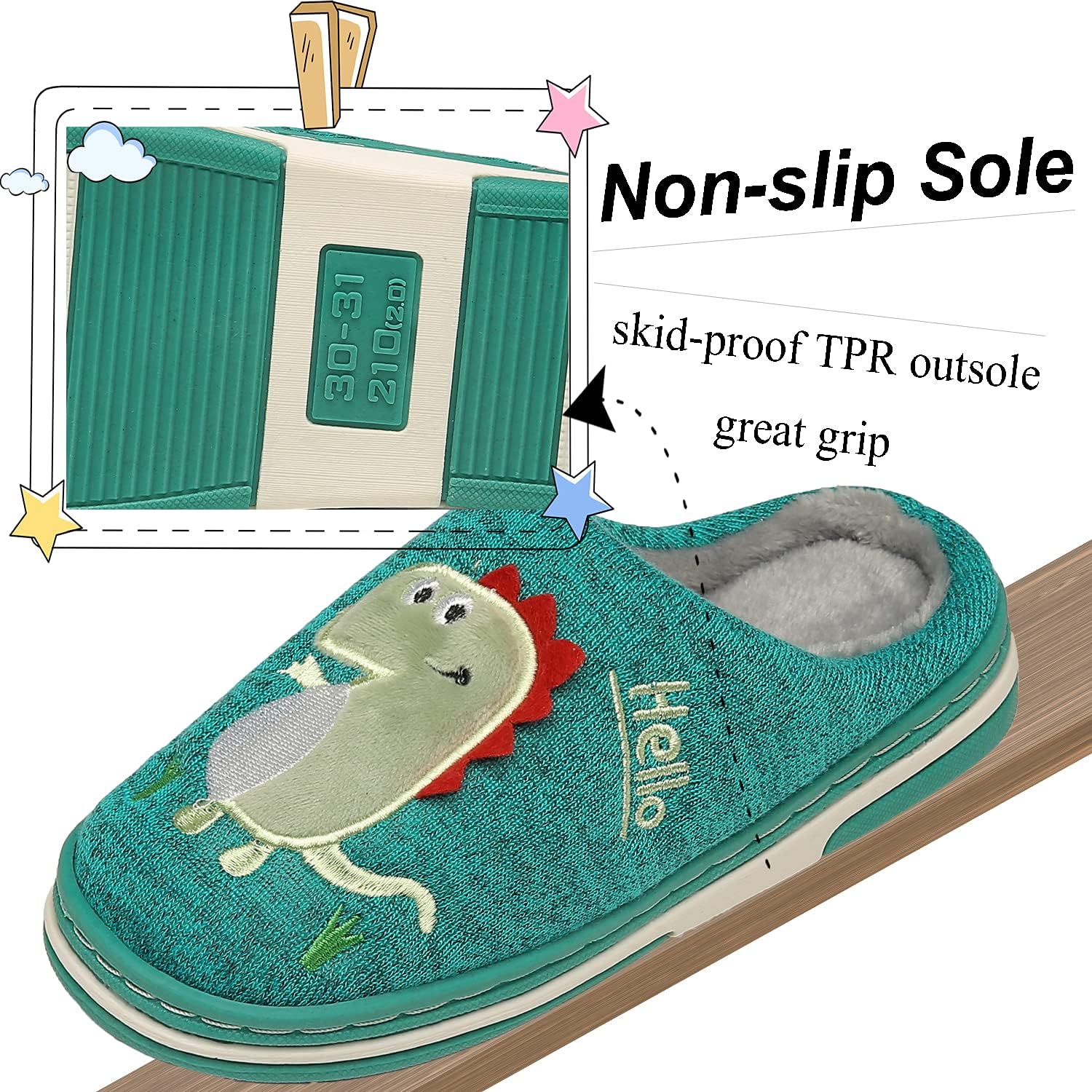 INMINPIN Boys Girls Cozy House Slippers