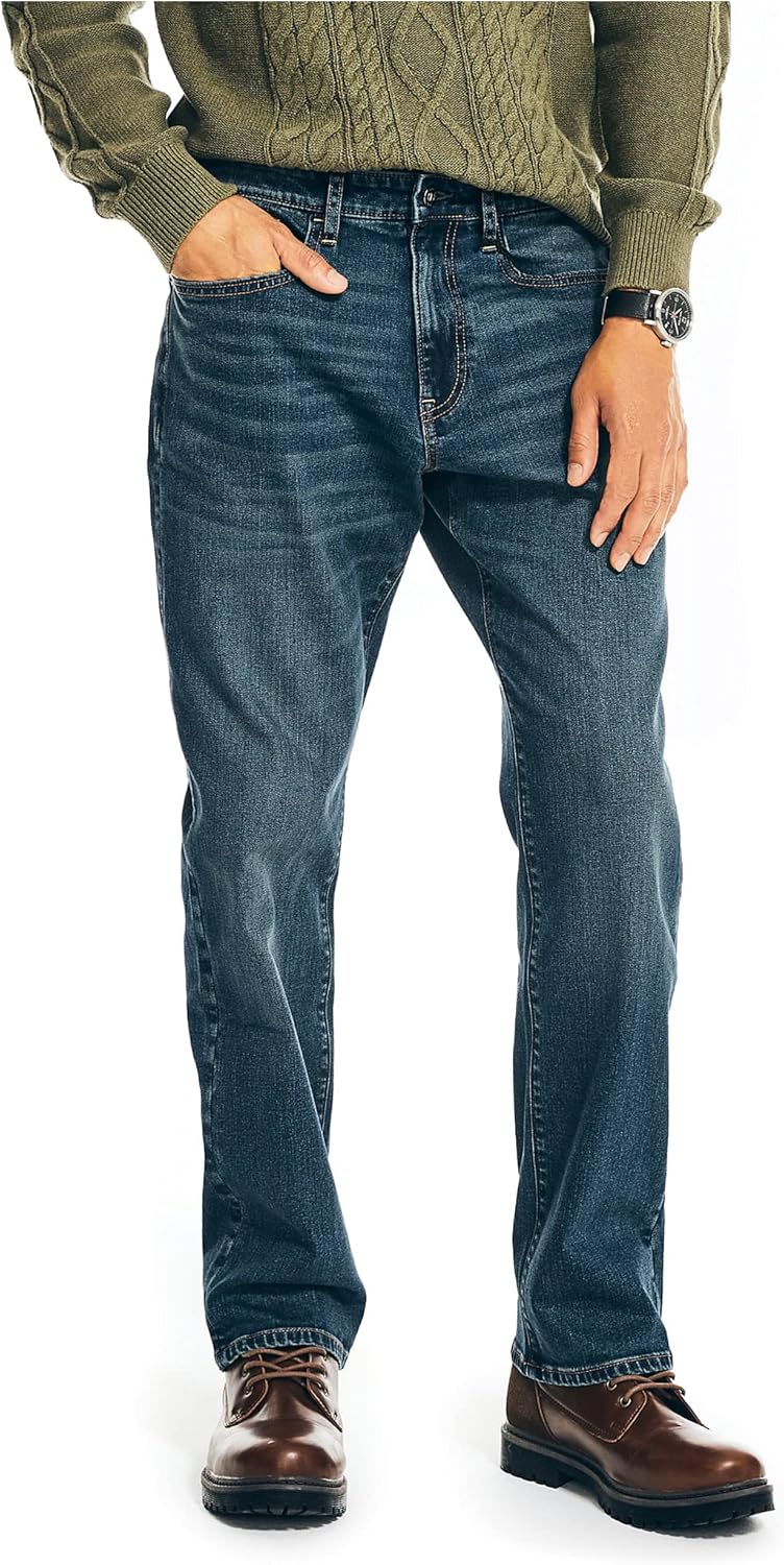 Nautica Mens Relaxed Fit Denim Jeans for a Started Today
