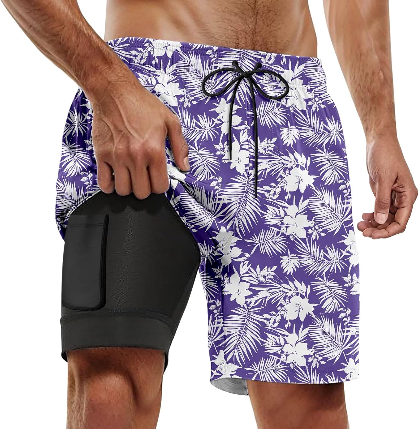 Premium Big and Tall Mens Swim Trunks