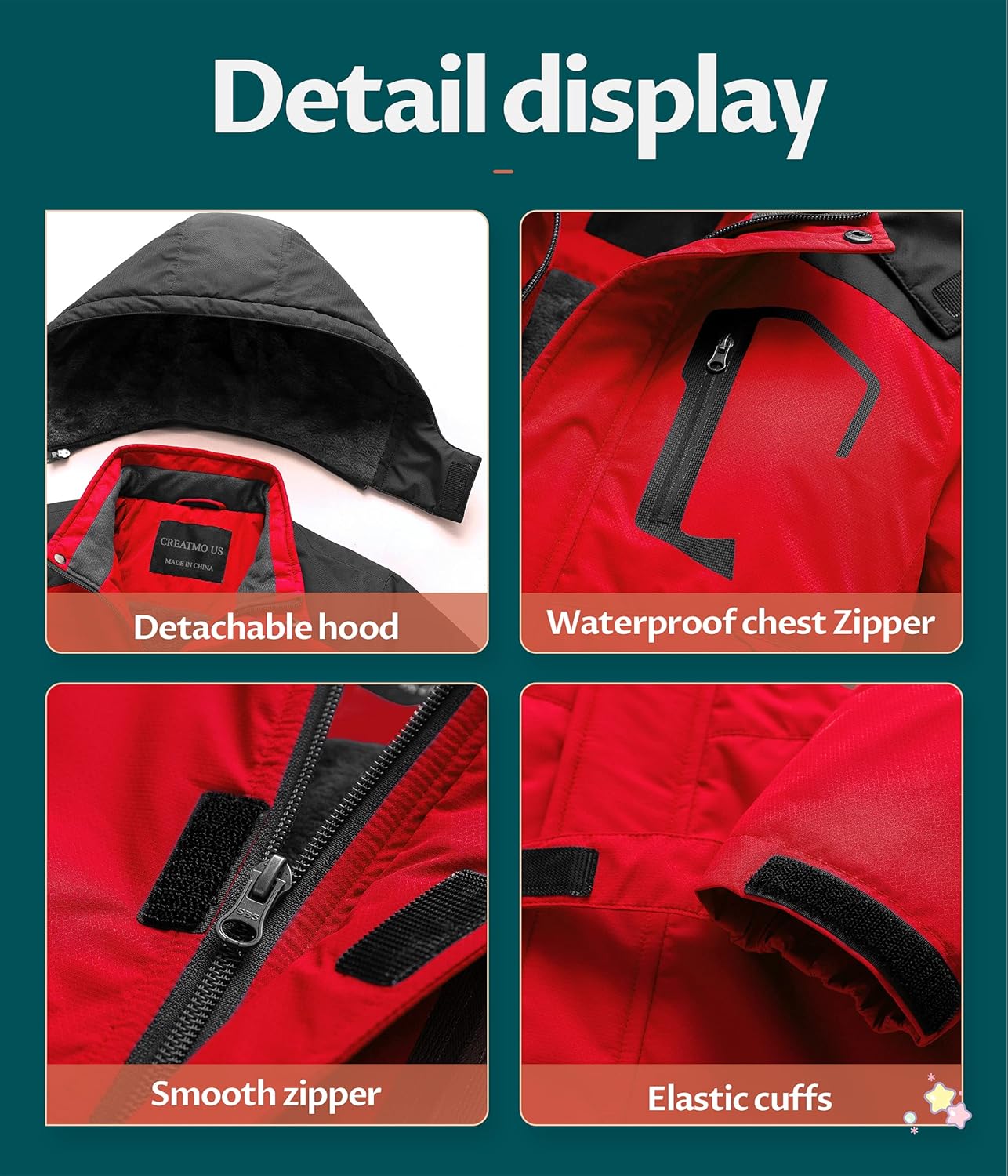 Perfect Boys Waterproof Ski Jacket