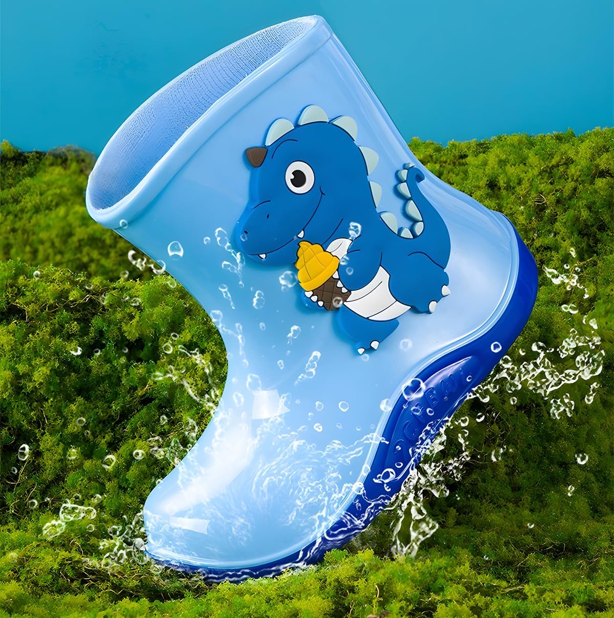QIETION Kids Rain Boots - Soft Waterproof Easy to Wear