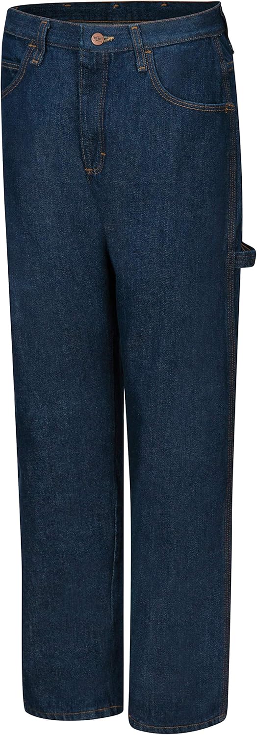 Red Kap Premium Loose-Fit Dungaree Jeans for Men