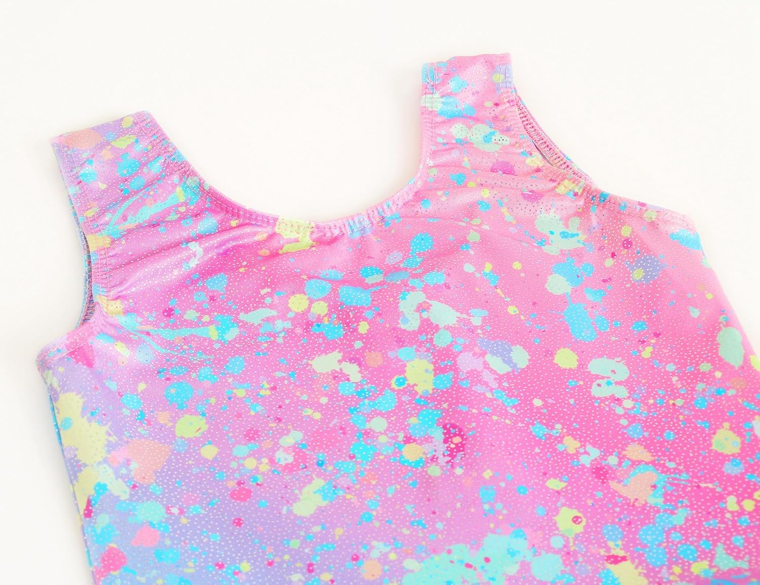 TENVDA Girls Ballet Leotards with Sparkly Skirt