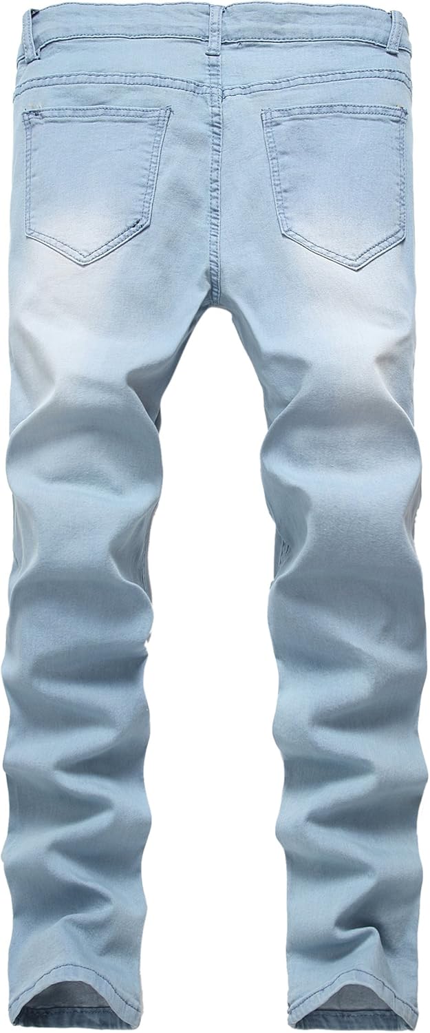 Mens Slim Fit Jean Pair with 5 Pockets for Daily Wear