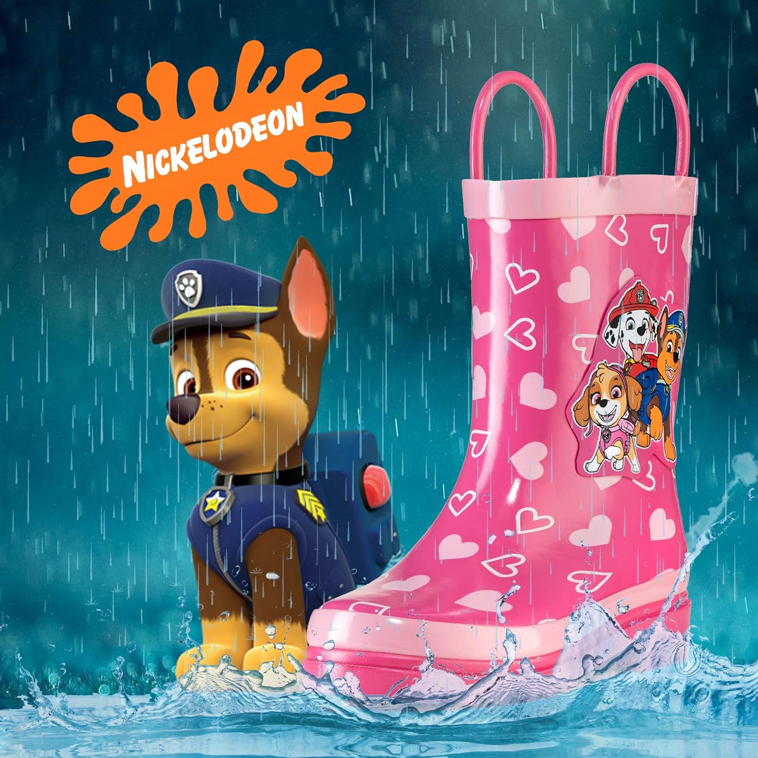 Nickelodeon Character Print Waterproof Rain Boots