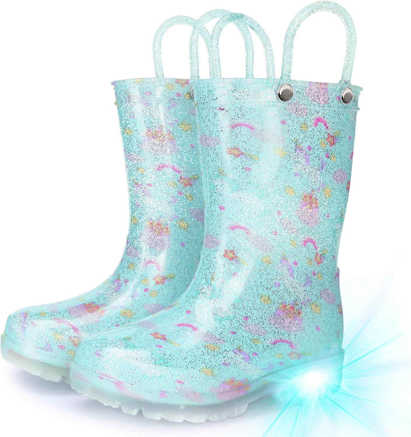 FunSpread Light-Up Kids Rain Boots