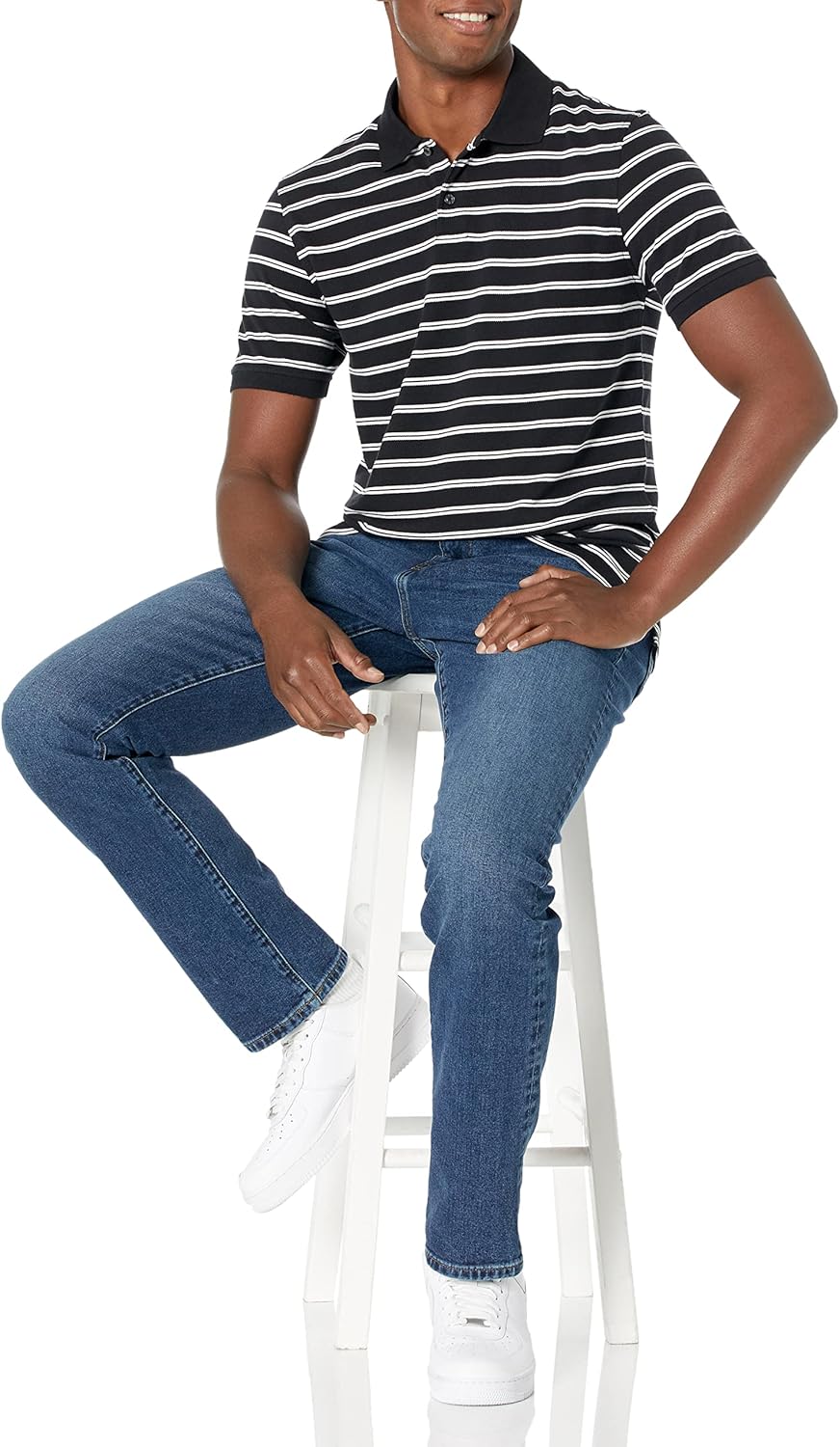 Amazon Essentials Mens Relaxed-Fit Stretch Jean