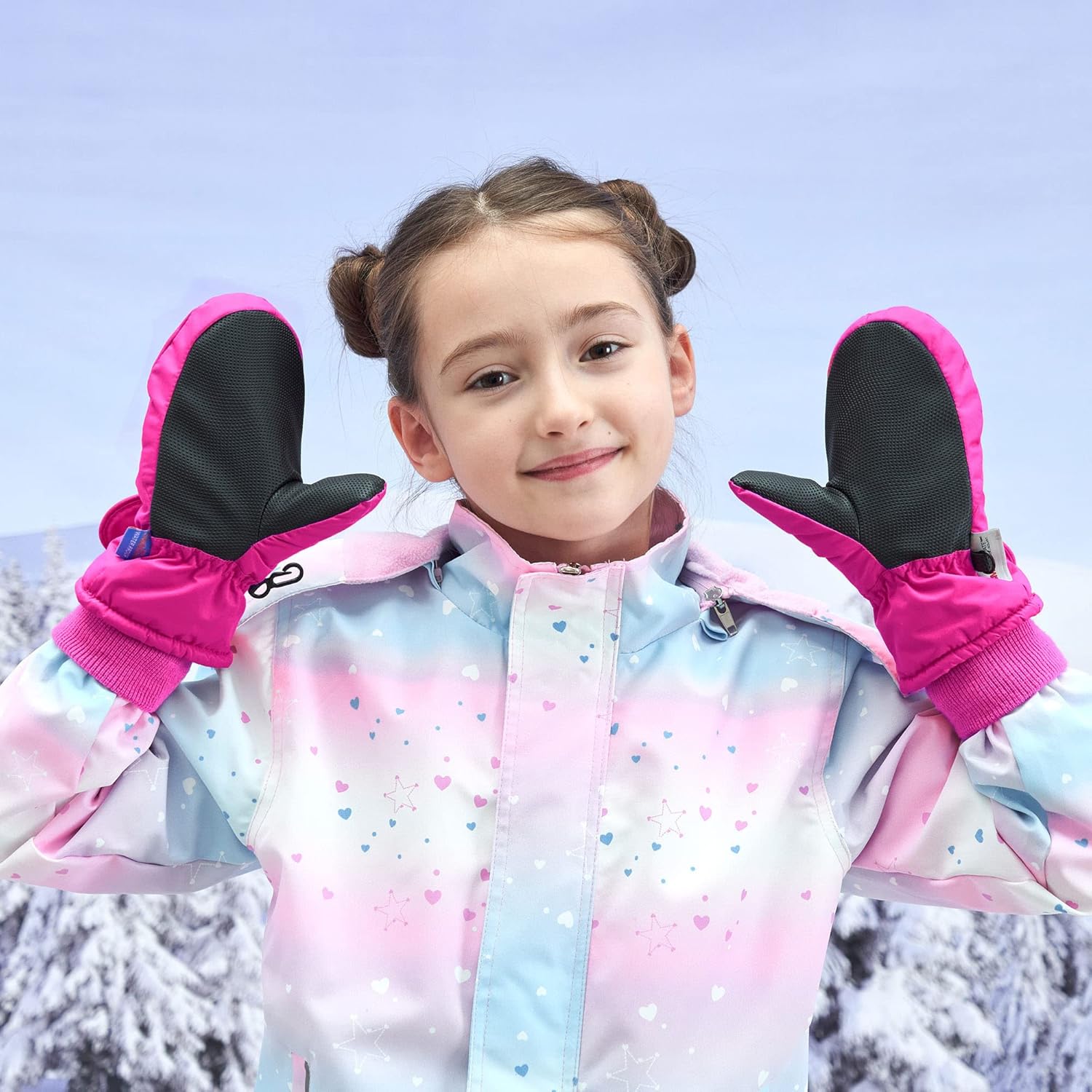 SimpliKids Childrens Snow Gloves Ski Gloves