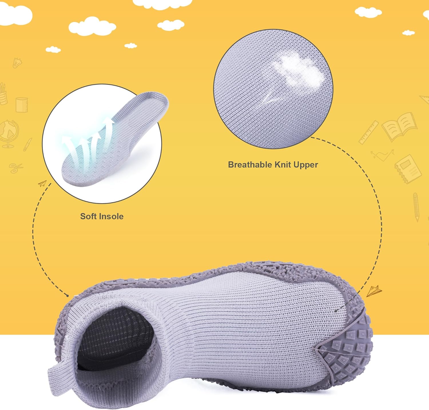 Boys and Girls Socks Walking Shoes