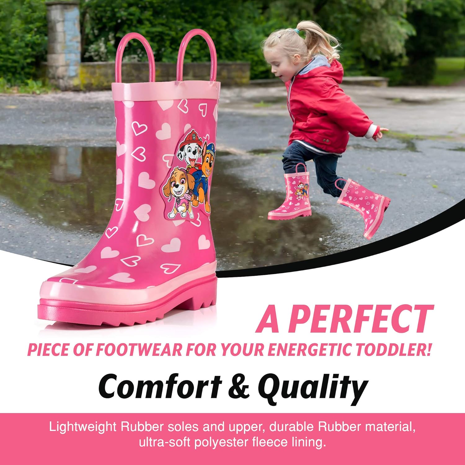 Nickelodeon Character Print Waterproof Rain Boots