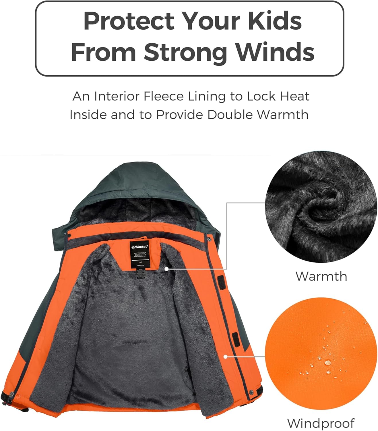 ModelFit waterproof snowboarding jacket for boys