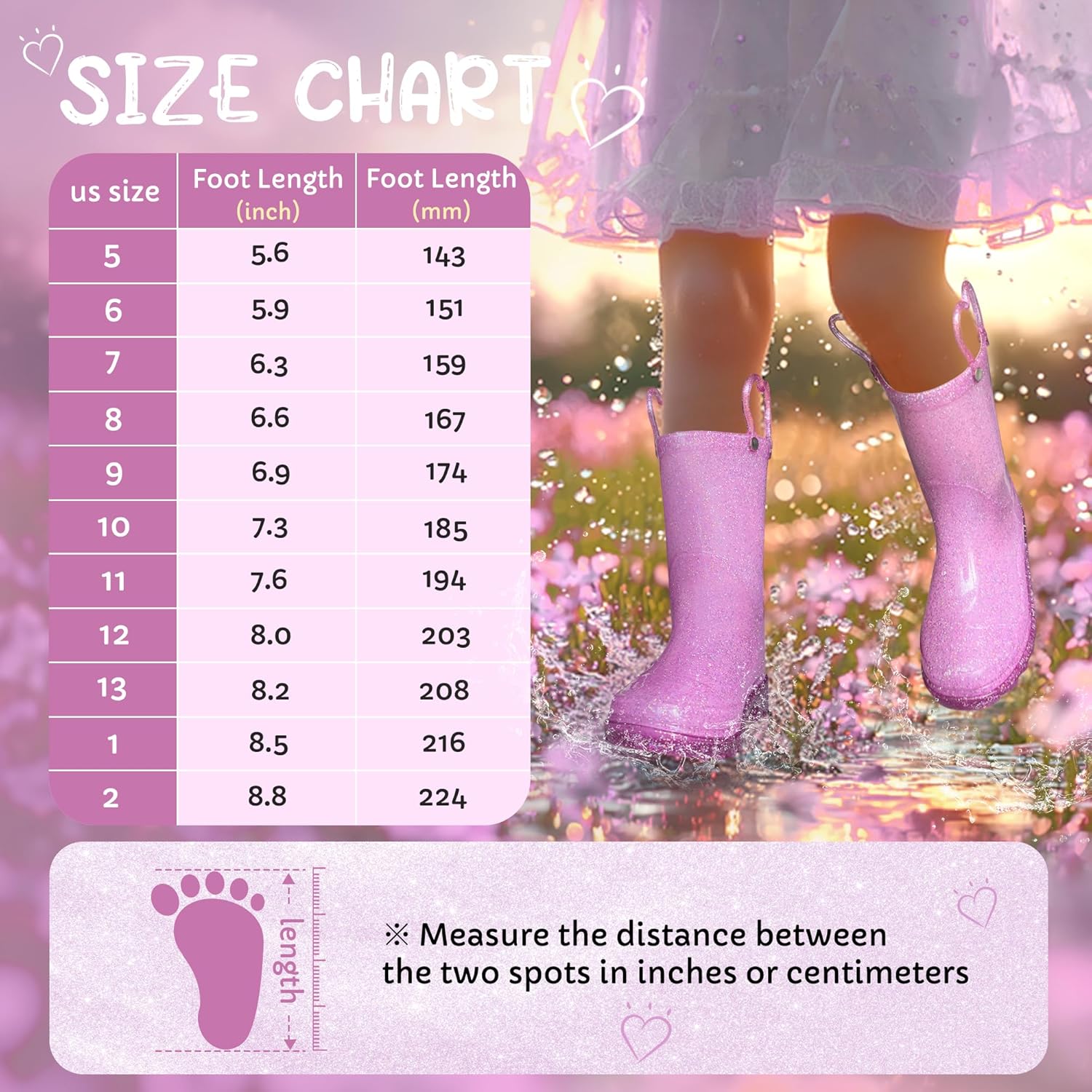 Funspread Toddler Rain Boots