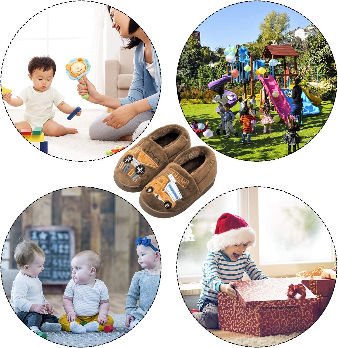 Perfect Warm Plush Slippers for Kids Winter