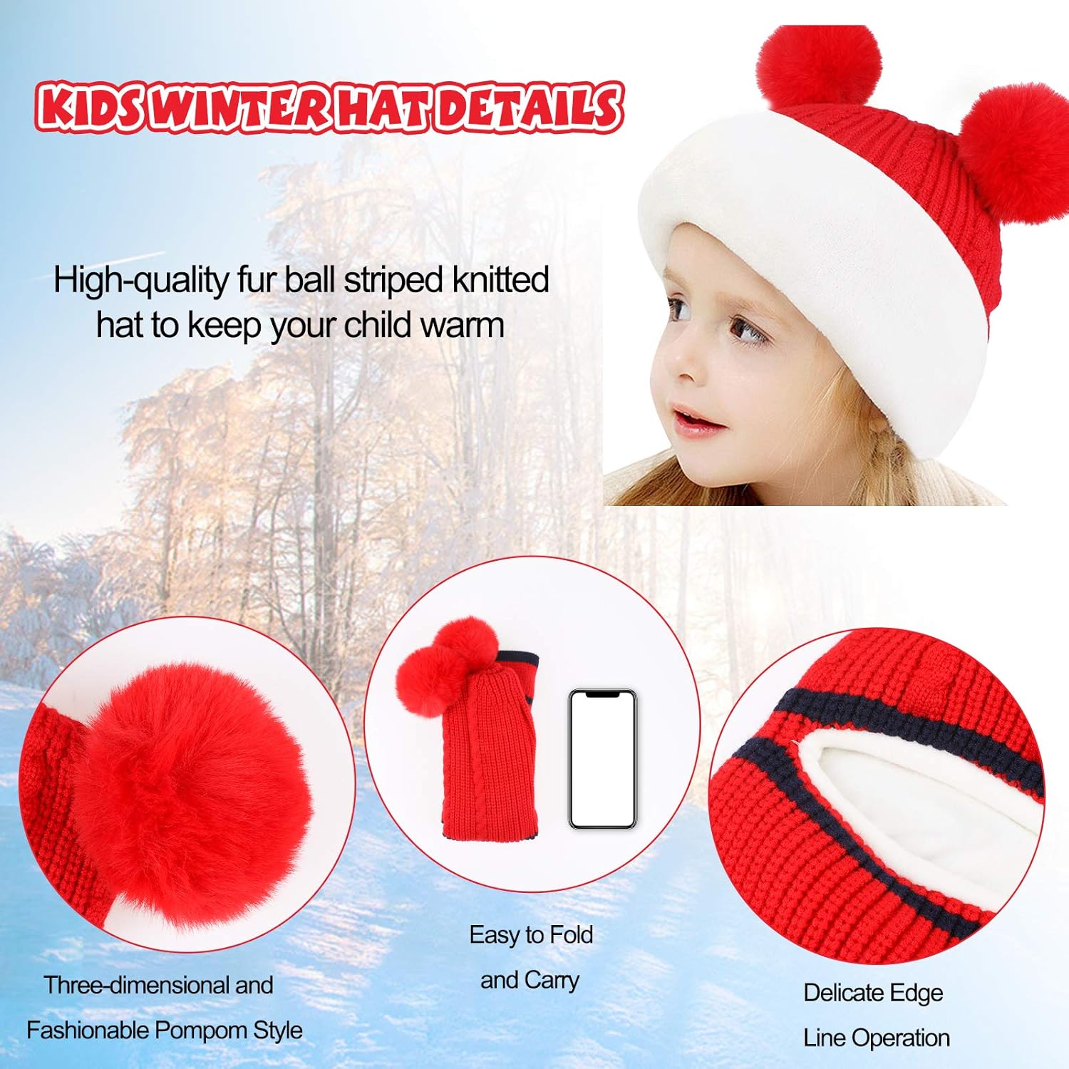 Warm Cuddly Winter Balaclava Hats for Kids