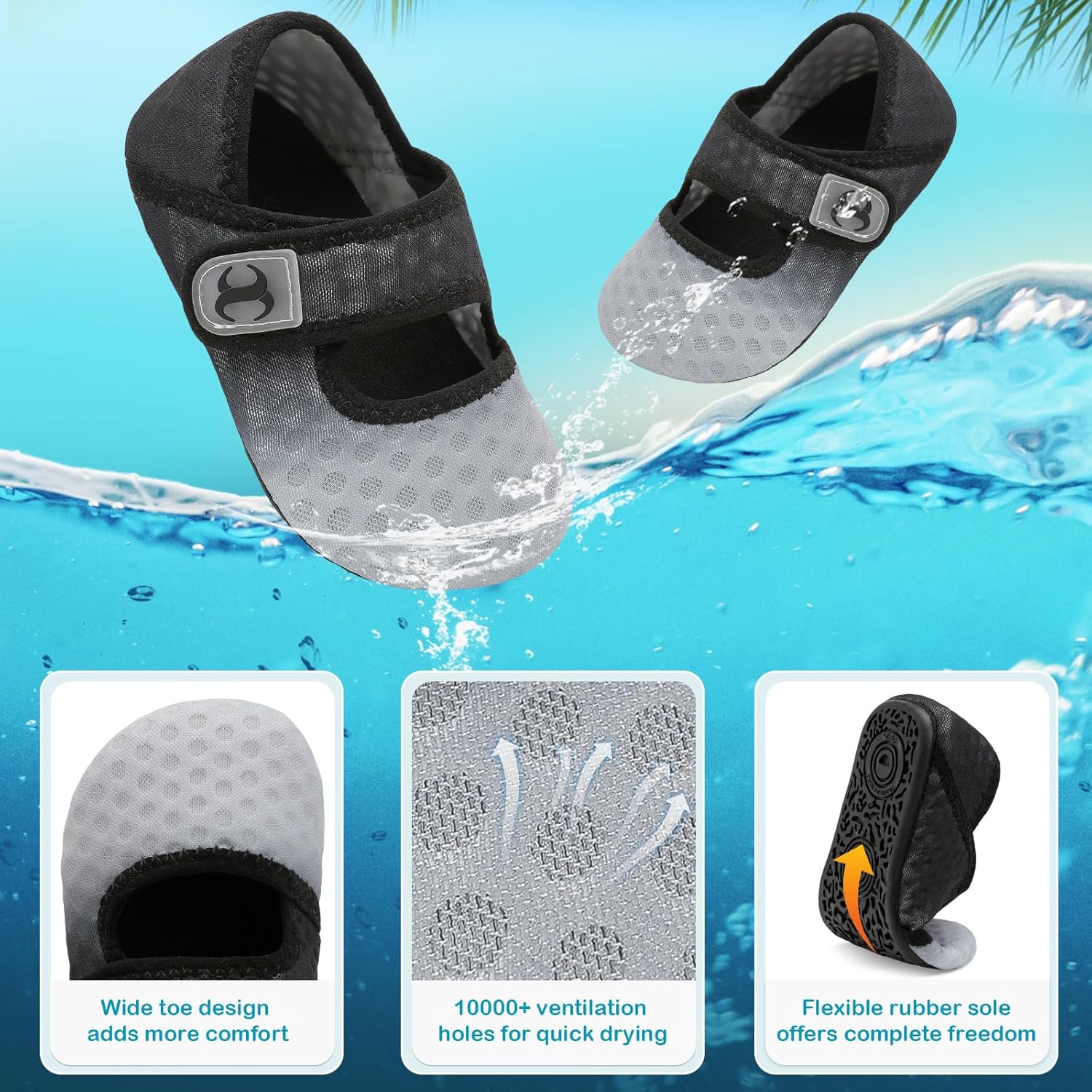 Quick-Dry Comfortable Toddler Beach Shoes