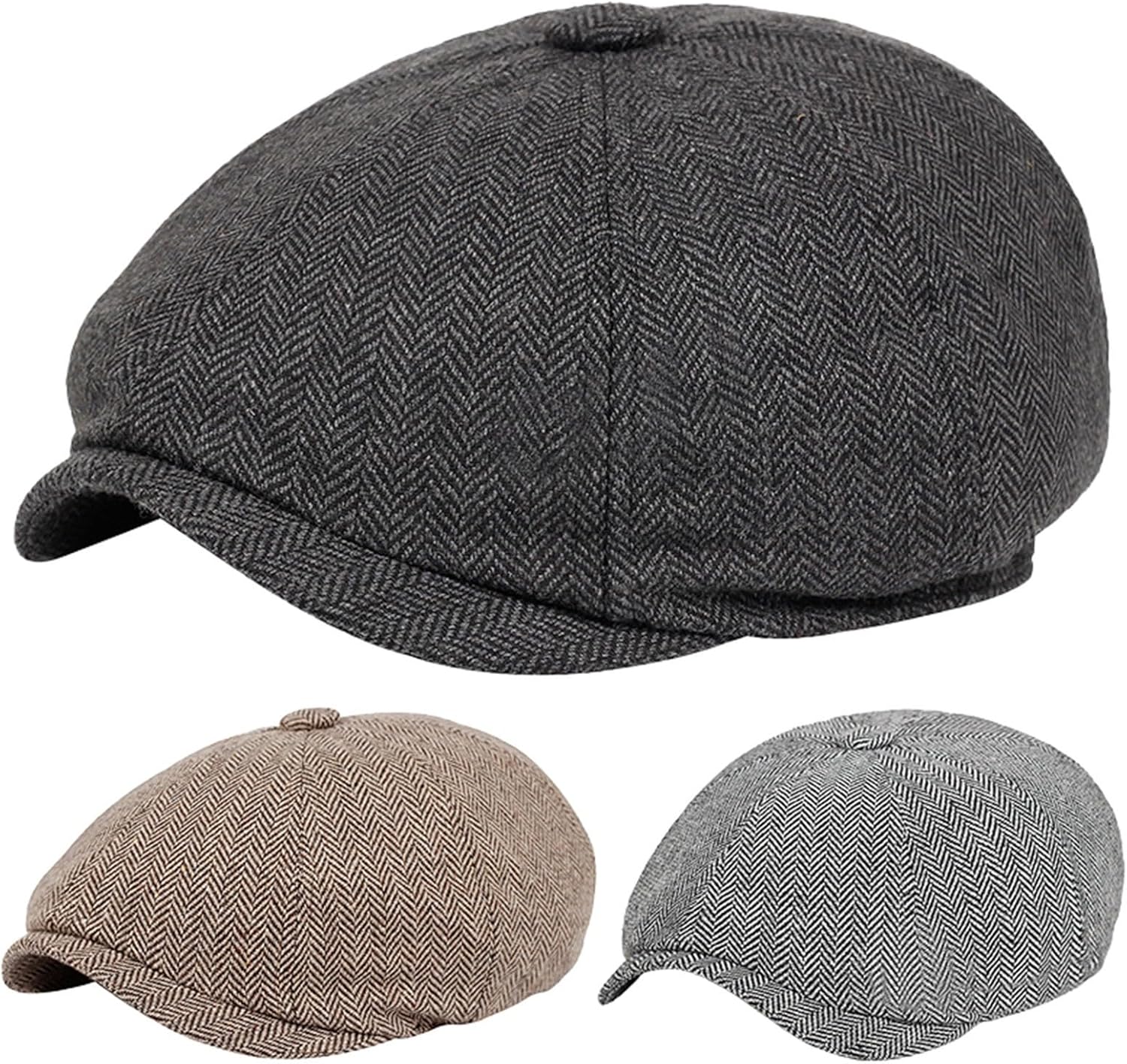 Chic Plaid Newsboy Cap by YOLAI