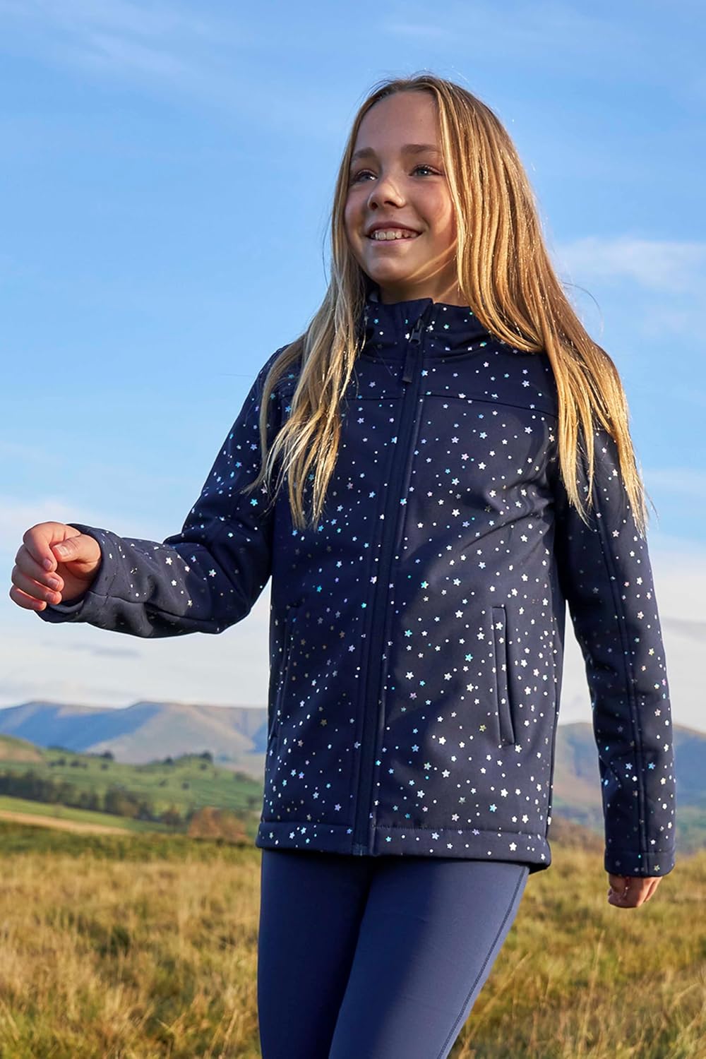 Mountain Warehouse Exodus Kids Softshell Jacket With Hood - Girls Boys Coat