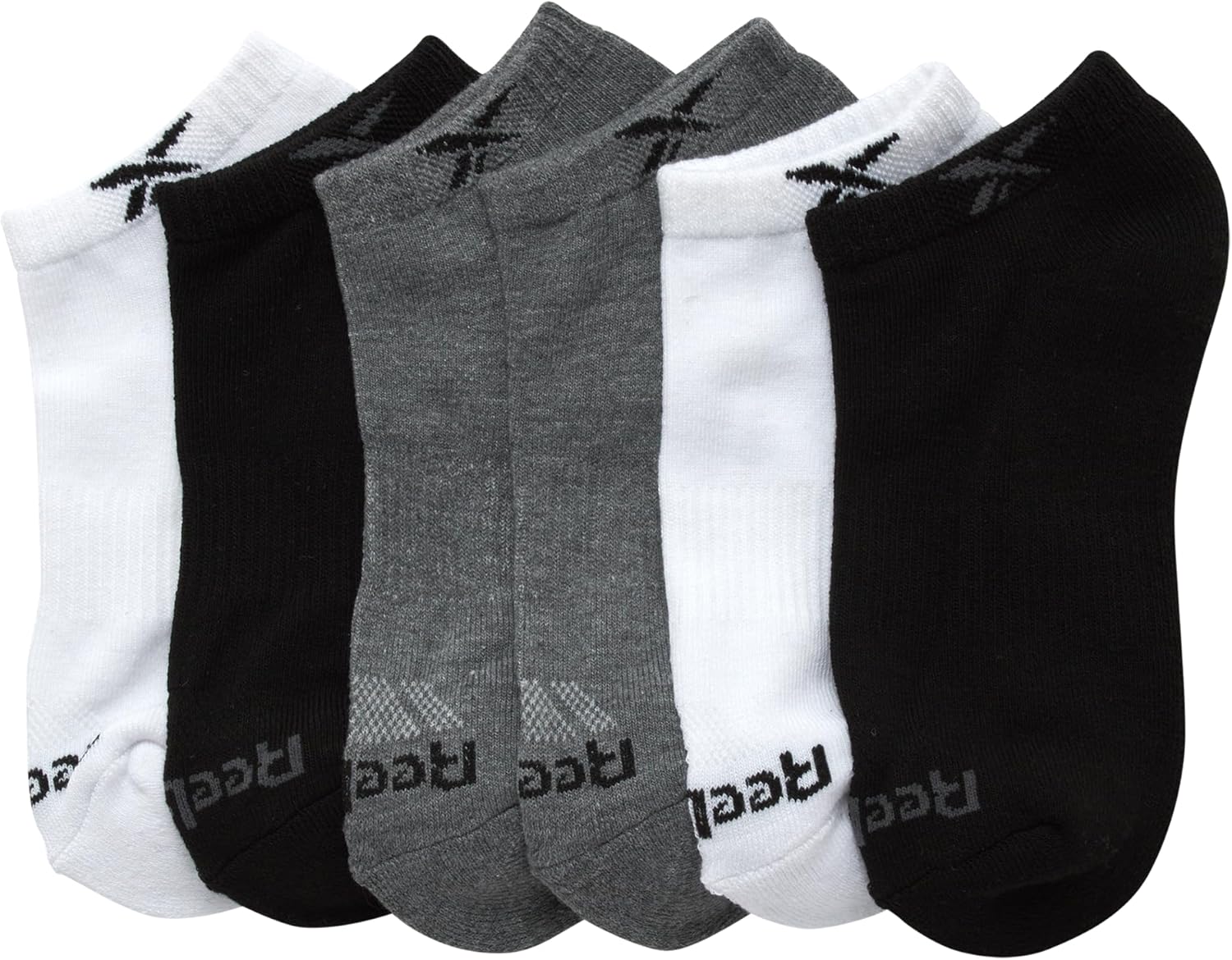 Reebok Boys Ankle Socks - Arch Support Moisture Wicking