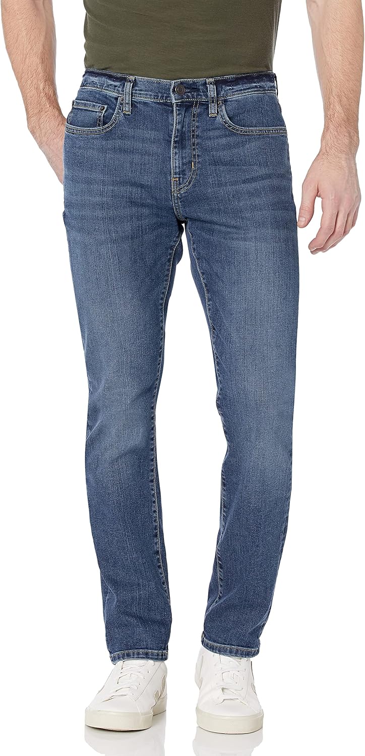 Mens Slim Fit Stretch Jeans - Comfort Style