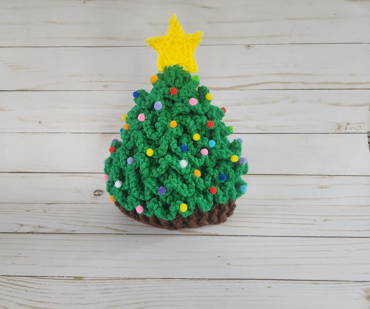 Crochet Baby Christmas Tree Hat for Girls